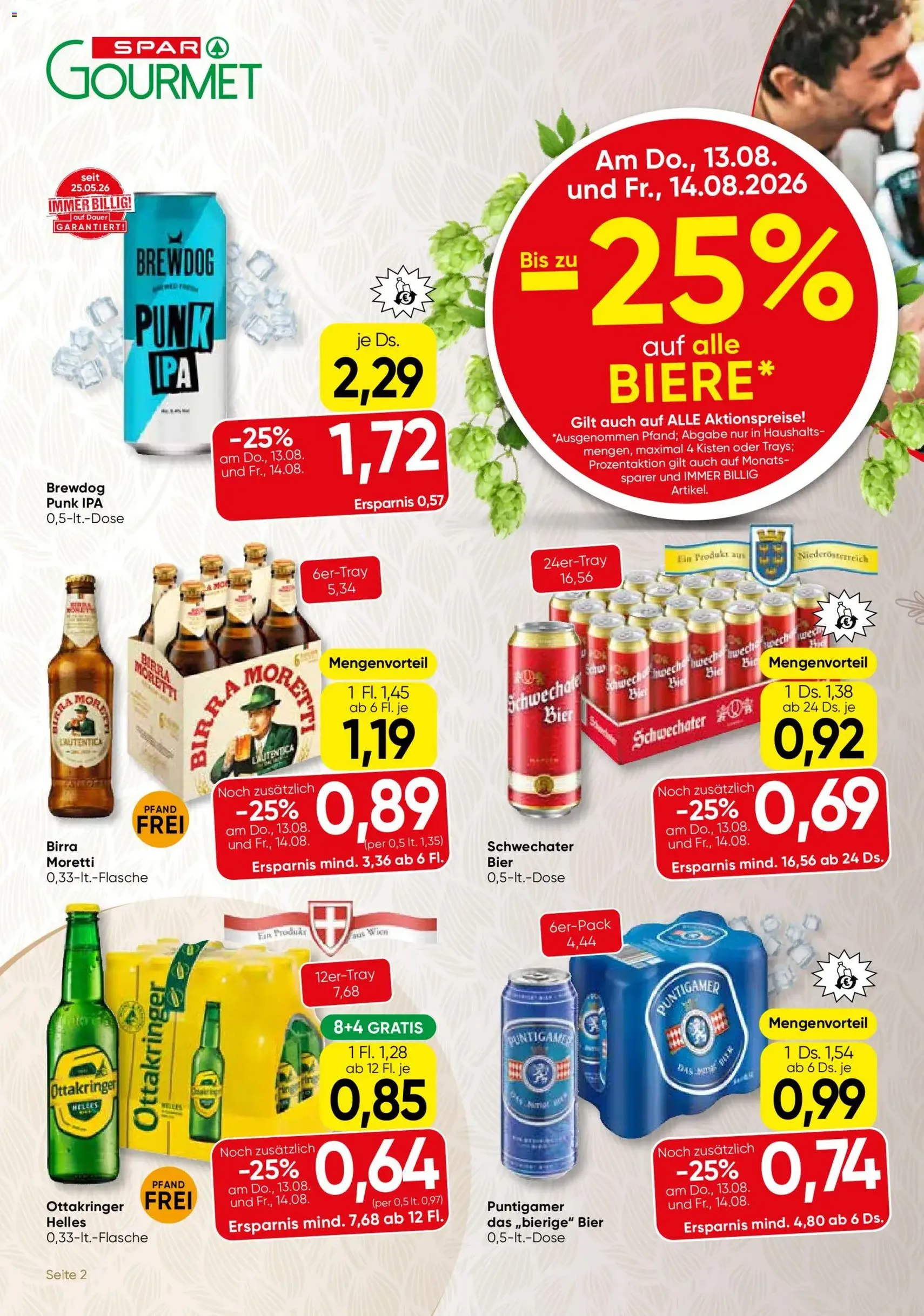 SPAR Gourmet Flugblatt - Gültiger Prospekt ab 13.08.2026, Seite 2 von insgesamt 12