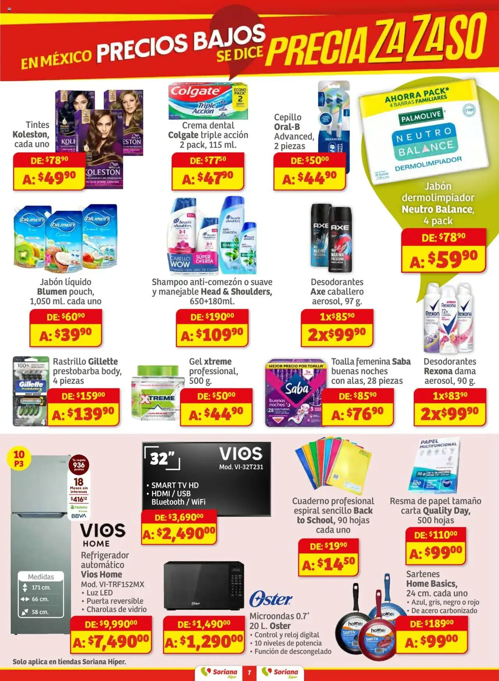 Soriana - Preciazazaso Híper: Ags, Col, Gto, Jal, Mich - folleto válido desde 14/08/2025 página 7 de 55 Soriana - Preciazazaso Híper: Ags, Col, Gto, Jal, Mich - folleto válido desde 14/08/2025 página 7 de 55