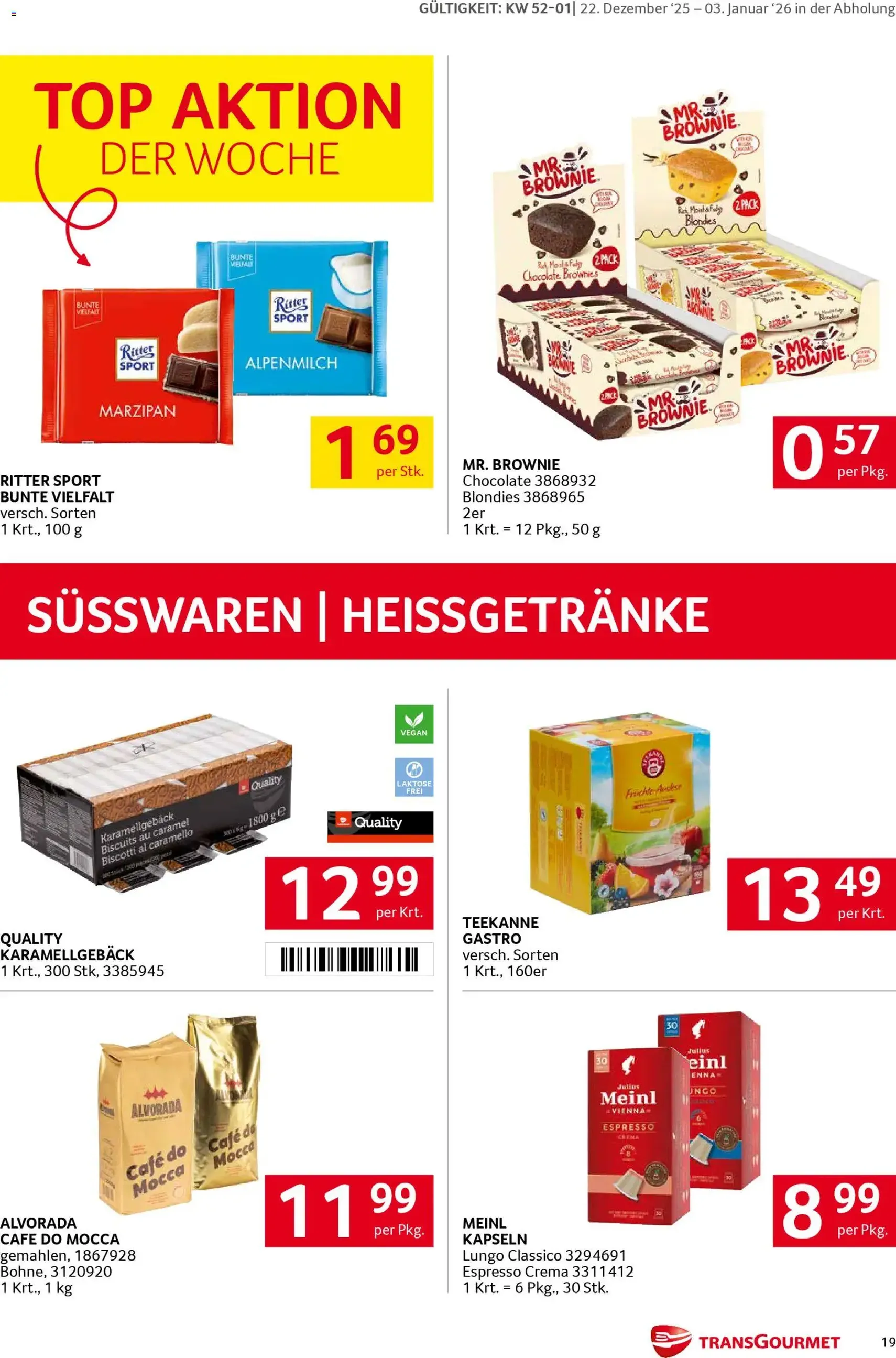 Transgourmet Flugblatt - Gültiger Prospekt ab 22.12.2025, Seite 19 von insgesamt 36