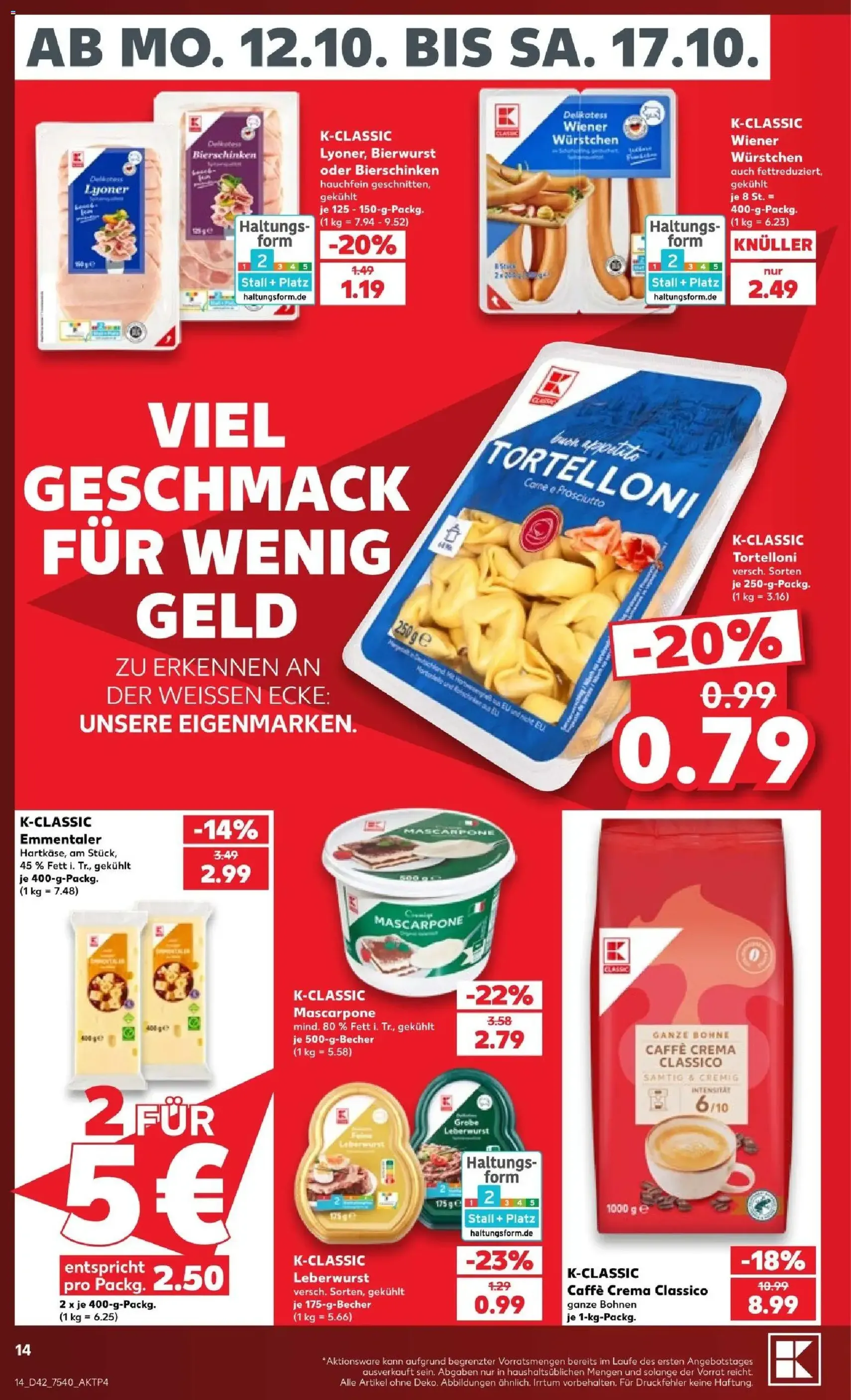 Kaufland Prospekt - Gültiger Prospekt ab 12.10.2026, Seite 20 von insgesamt 74