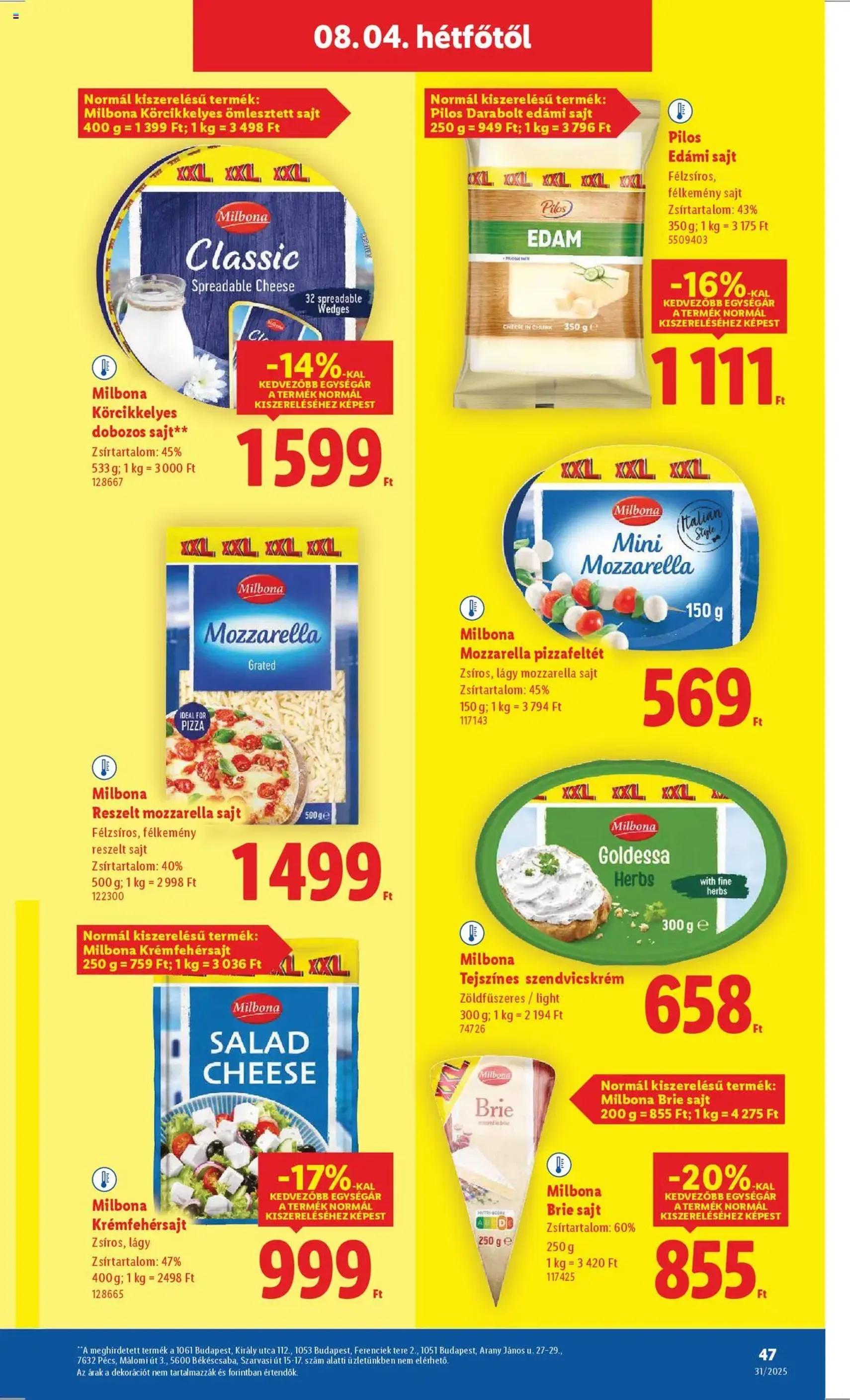 Lidl Akciós újság - 2025.07.31. érvényes szórólap 47 oldal 52 oldalból Lidl Akciós újság - 2025.07.31. érvényes szórólap 47 oldal 52 oldalból