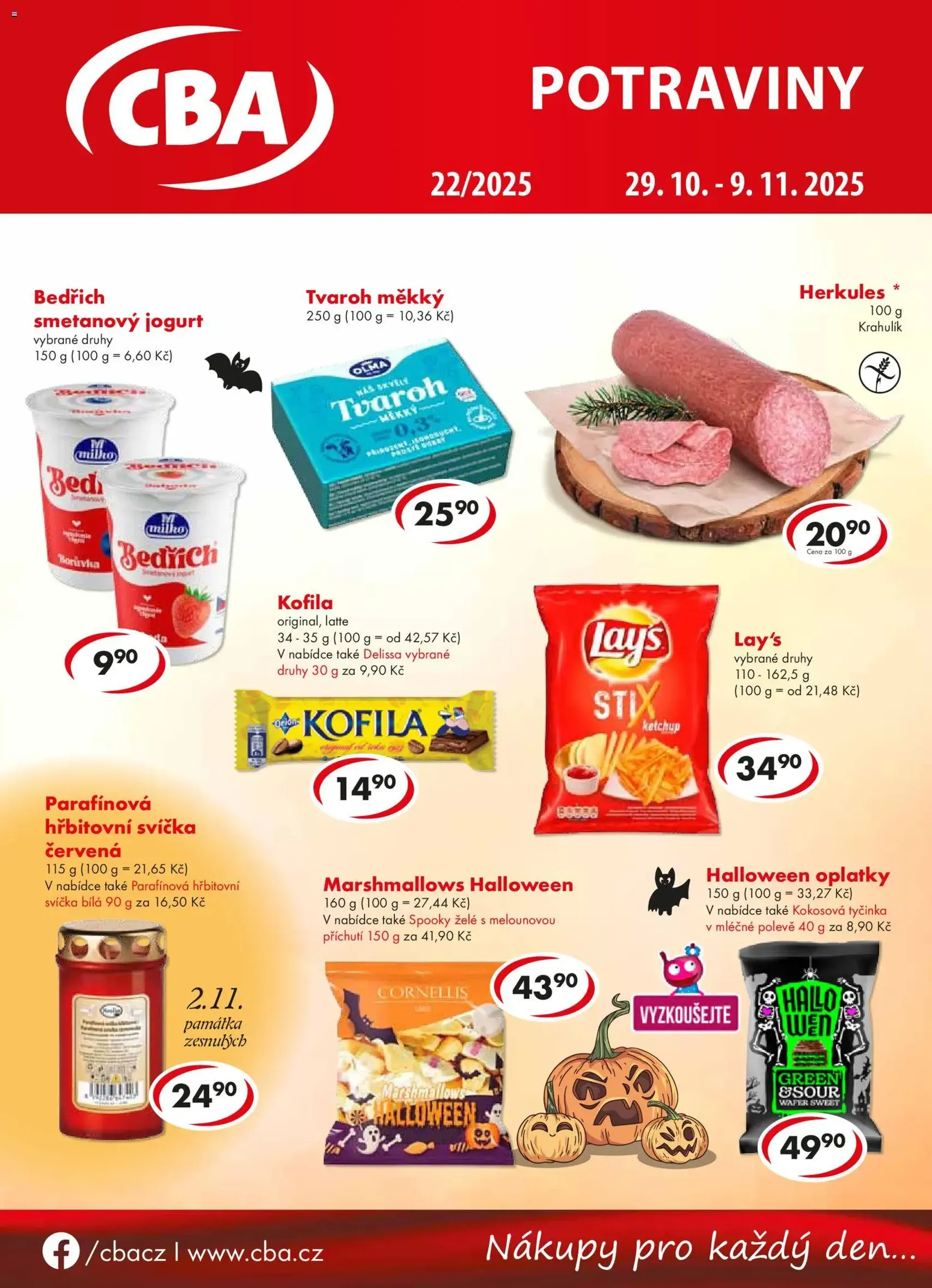 CBA leták - platný leták od 29.10.2025 strana 1 z 4