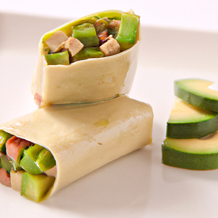Recipe preview Healthy Vegan Tofu Tortilla Wrap with Avocado