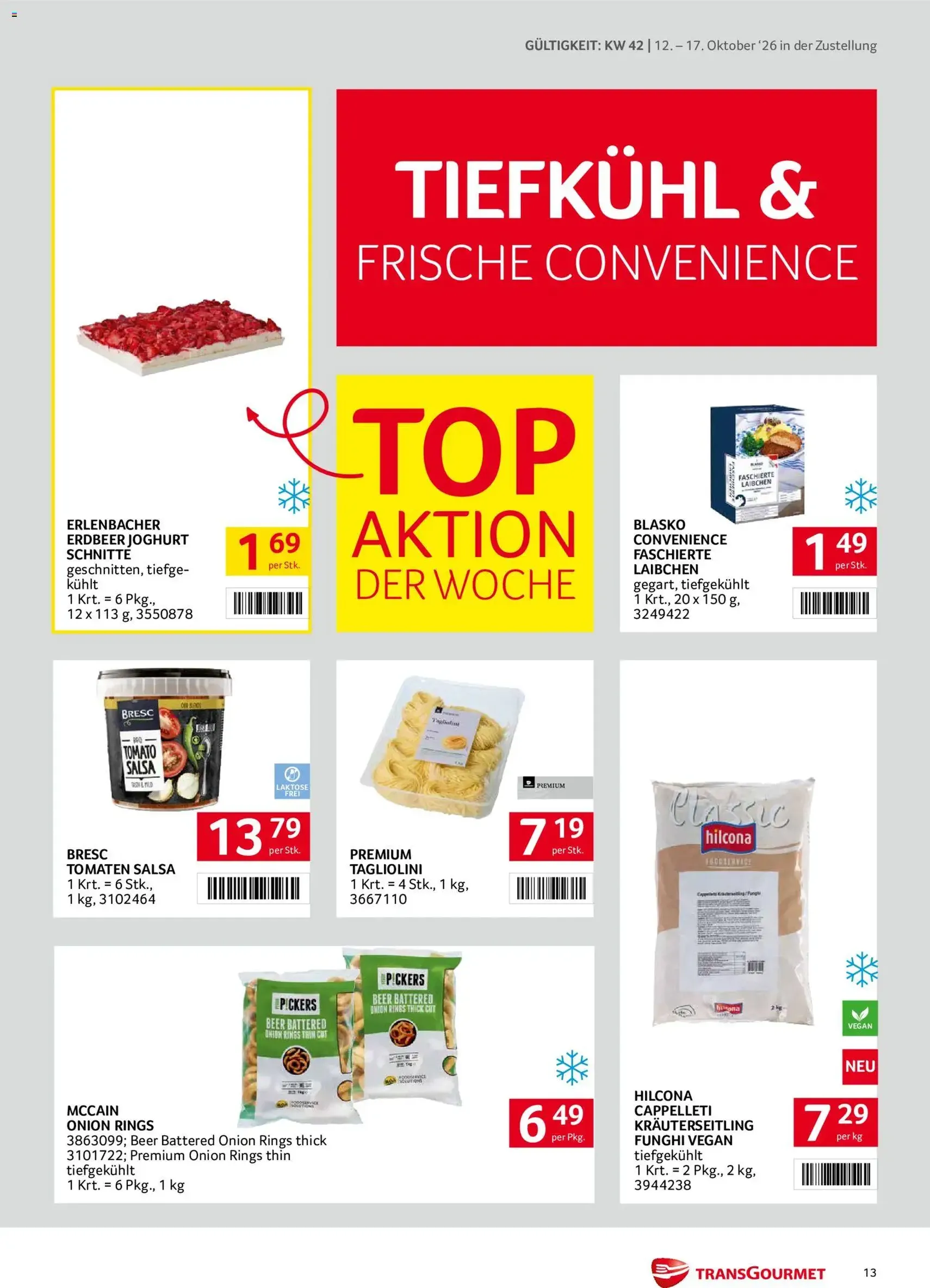 Transgourmet Flugblatt - Gültiger Prospekt ab 11.10.2026, Seite 13 von insgesamt 32