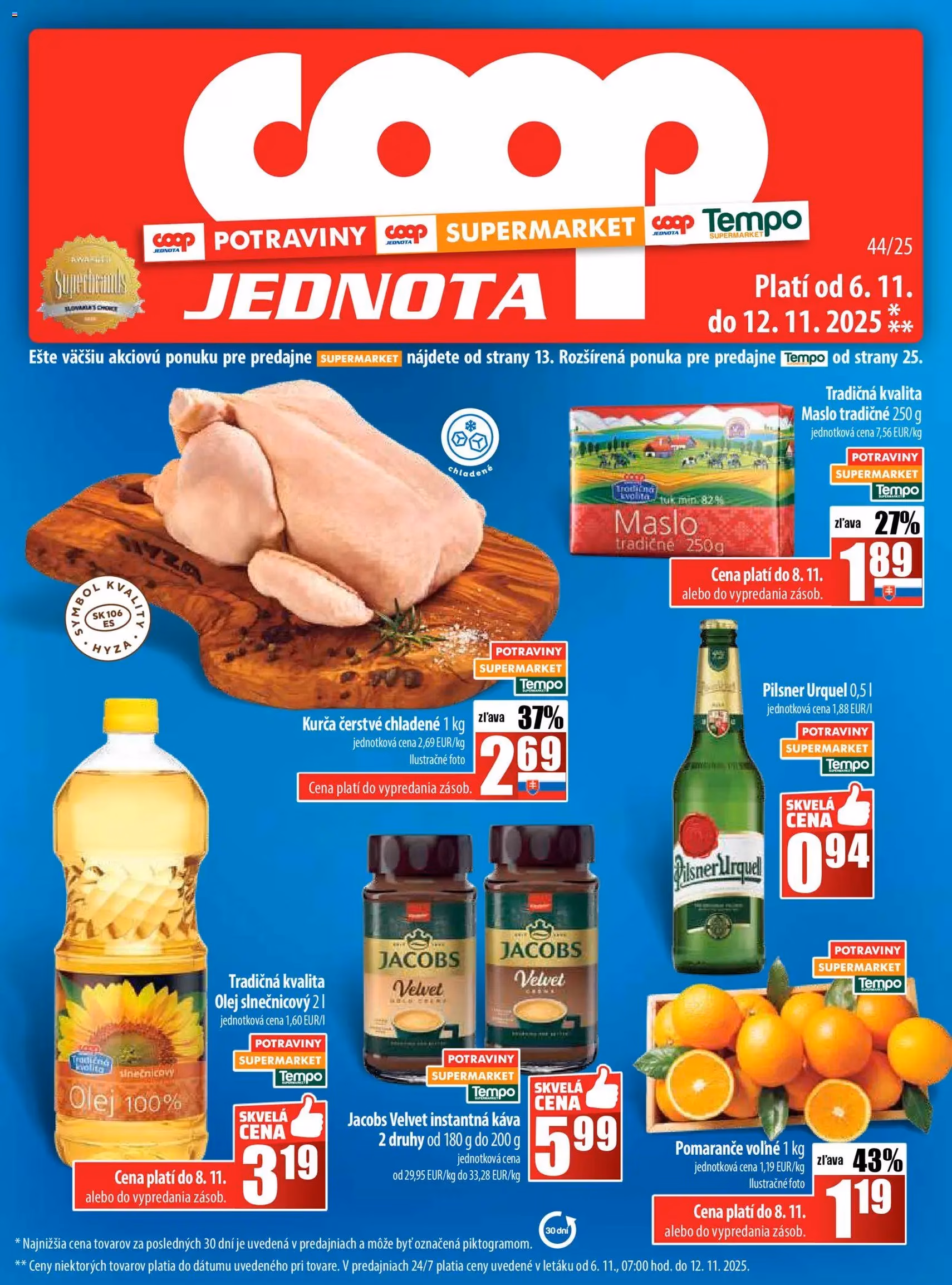 COOP Jednota leták - platný leták od 06.11.2025 strana 1 z 28