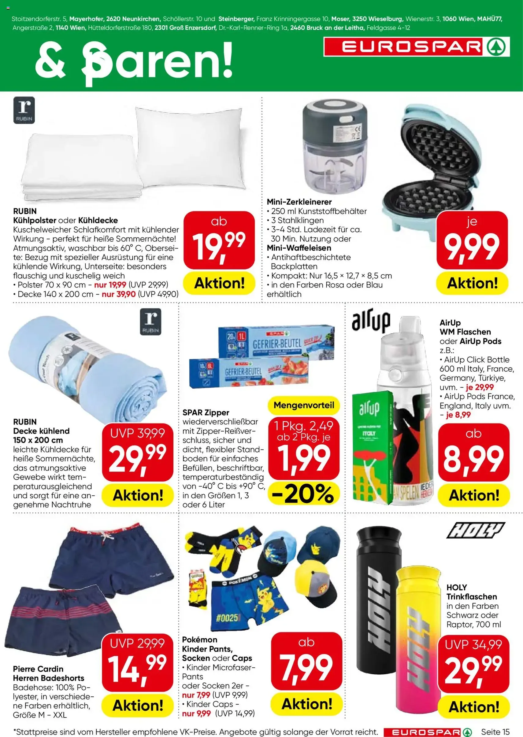 Eurospar Flugblatt - Gültiger Prospekt ab 03.06.2026, Seite 15 von insgesamt 16