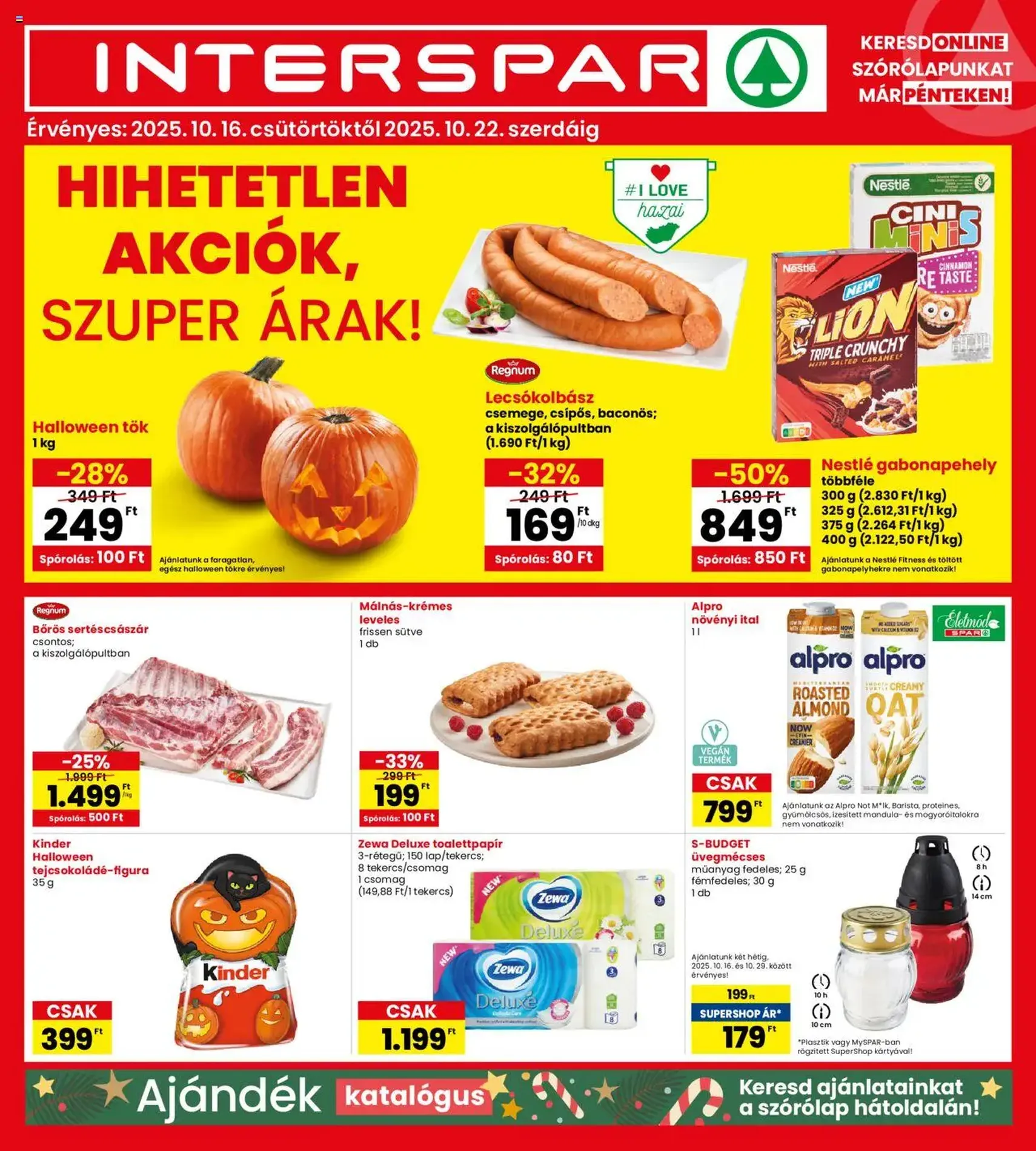 Interspar Akciós újság - 2025.10.16. érvényes szórólap 1 oldal 19 oldalból Interspar Akciós újság - 2025.10.16. érvényes szórólap 1 oldal 19 oldalból