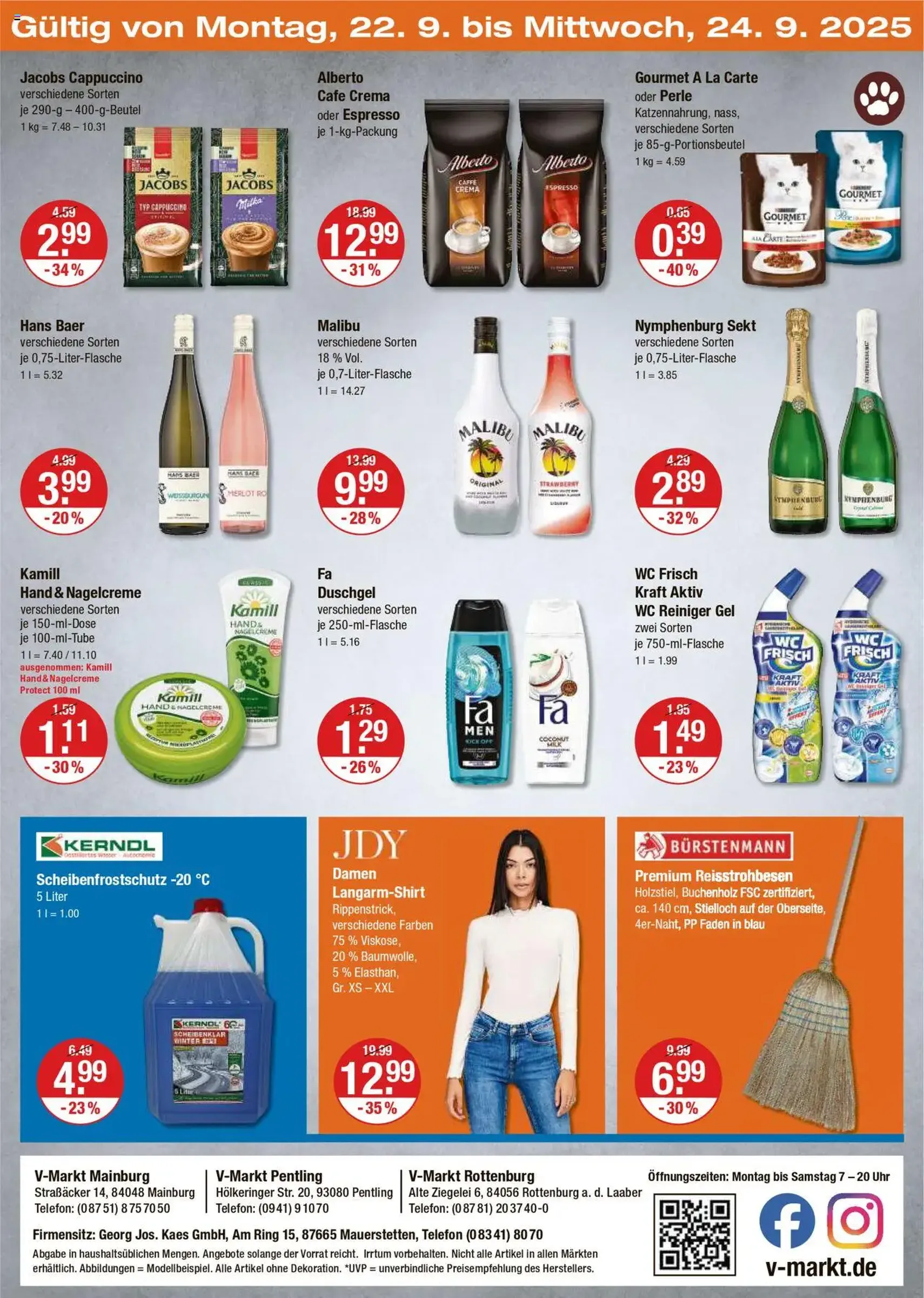 V-Markt - Oberpfalz - Gültiger Prospekt ab 18.09.2025, Seite 28 von insgesamt 30
