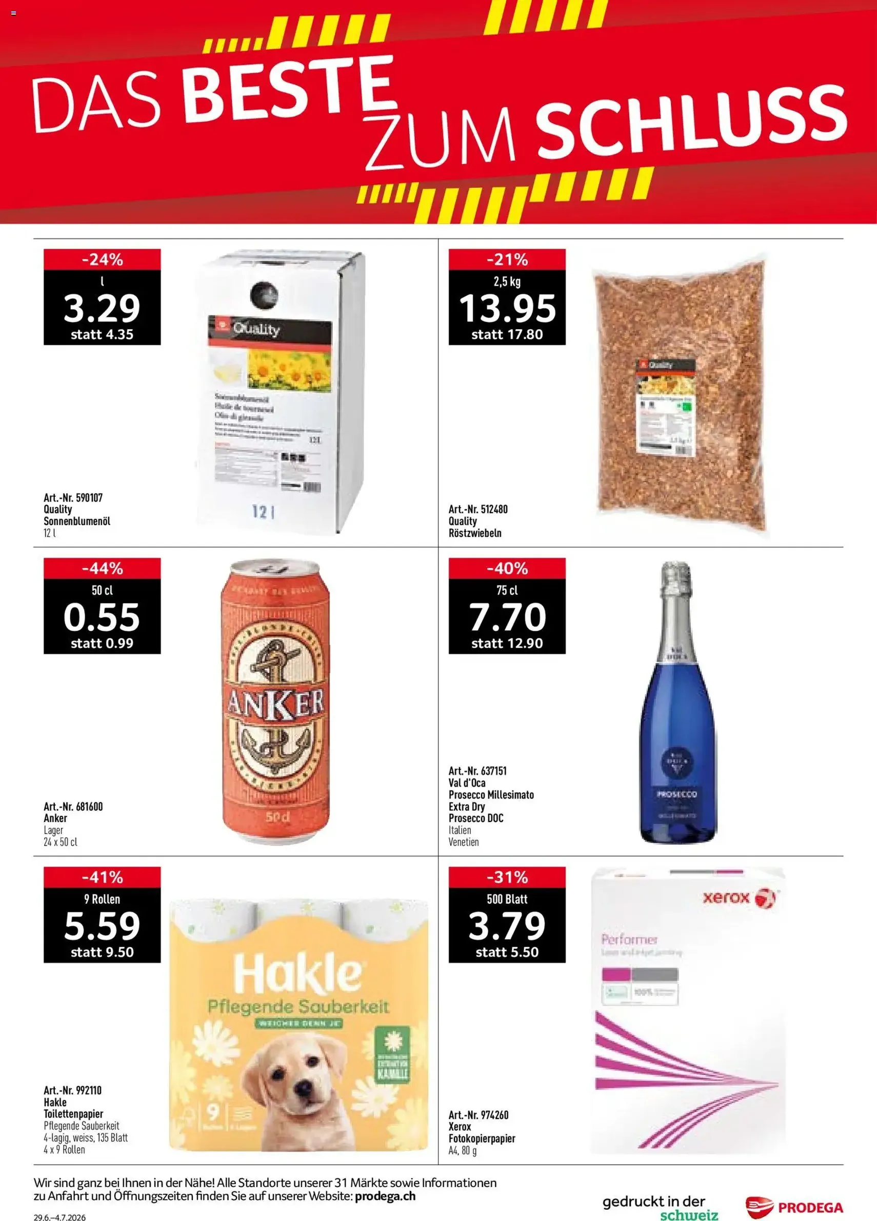 Prodega aktionen - Gültiger Prospekt ab 29.06.2026, Seite 44 von insgesamt 44