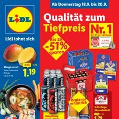 Lidl Flugblatt - Prospekt Vorschau gültig ab 18.09.2025