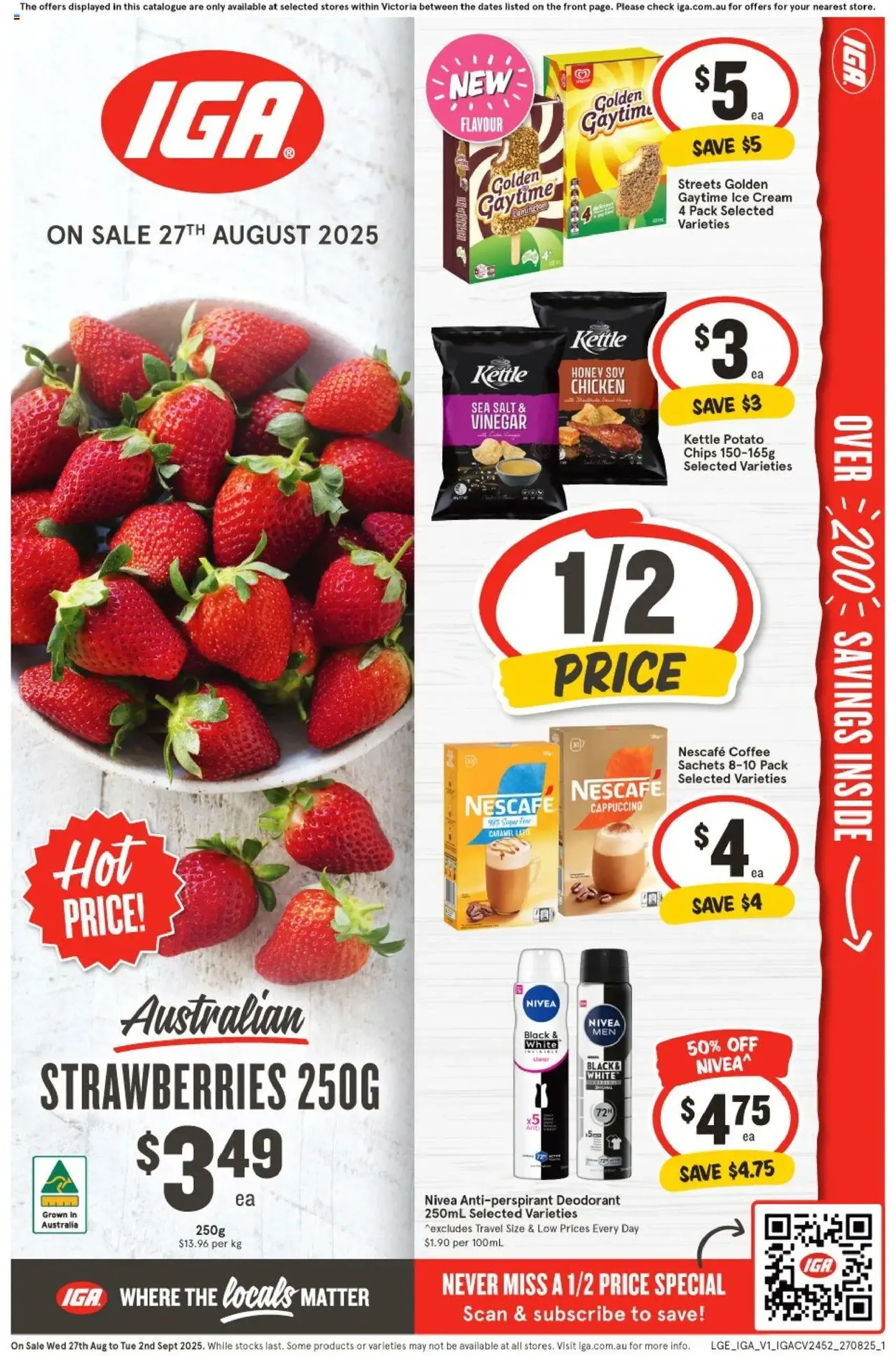 IGA Catalogue VIC - valid flyer from 27/08/2025, page 1 of 37