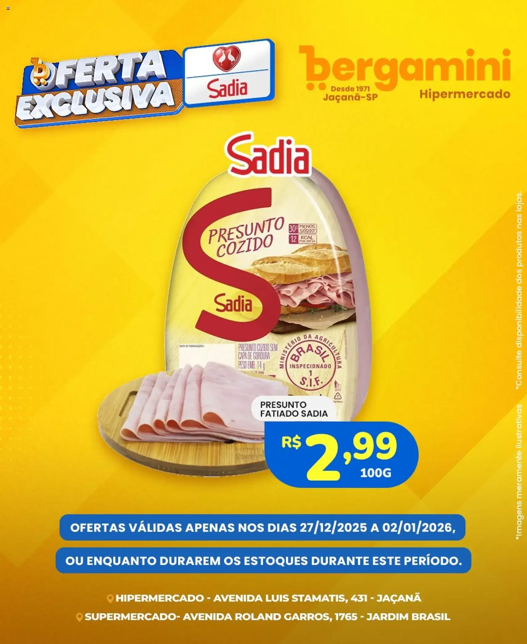 Supermercado Bergamini - Ofertas Sadia e Perdigão - folheto válido a partir de 27/12/2025 página 6 de 7