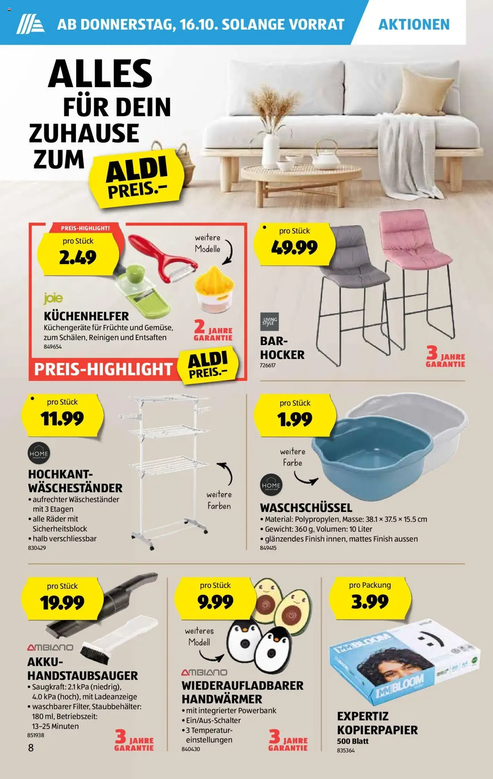 Aldi Aktionen - Gültiger Prospekt ab 16.10.2025, Seite 9 von insgesamt 32 Aldi Aktionen - Gültiger Prospekt ab 16.10.2025, Seite 9 von insgesamt 32