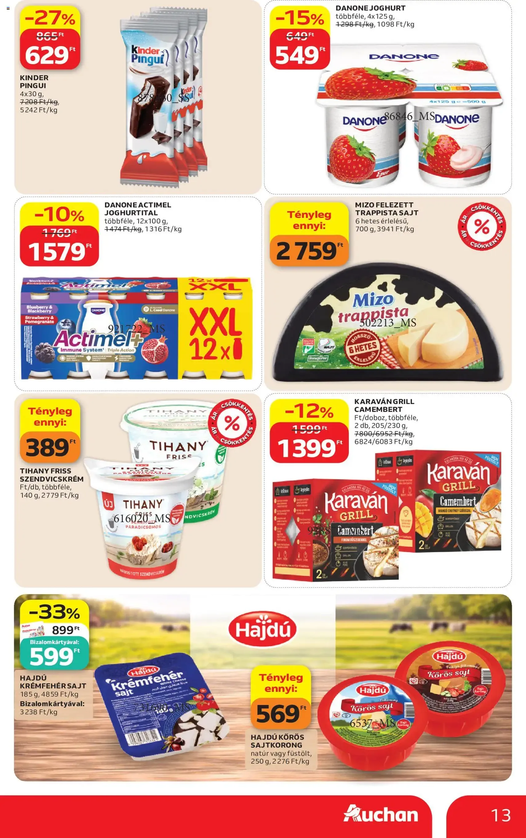 Auchan akciós újság - 2026.07.09. érvényes szórólap 13 oldal 50 oldalból