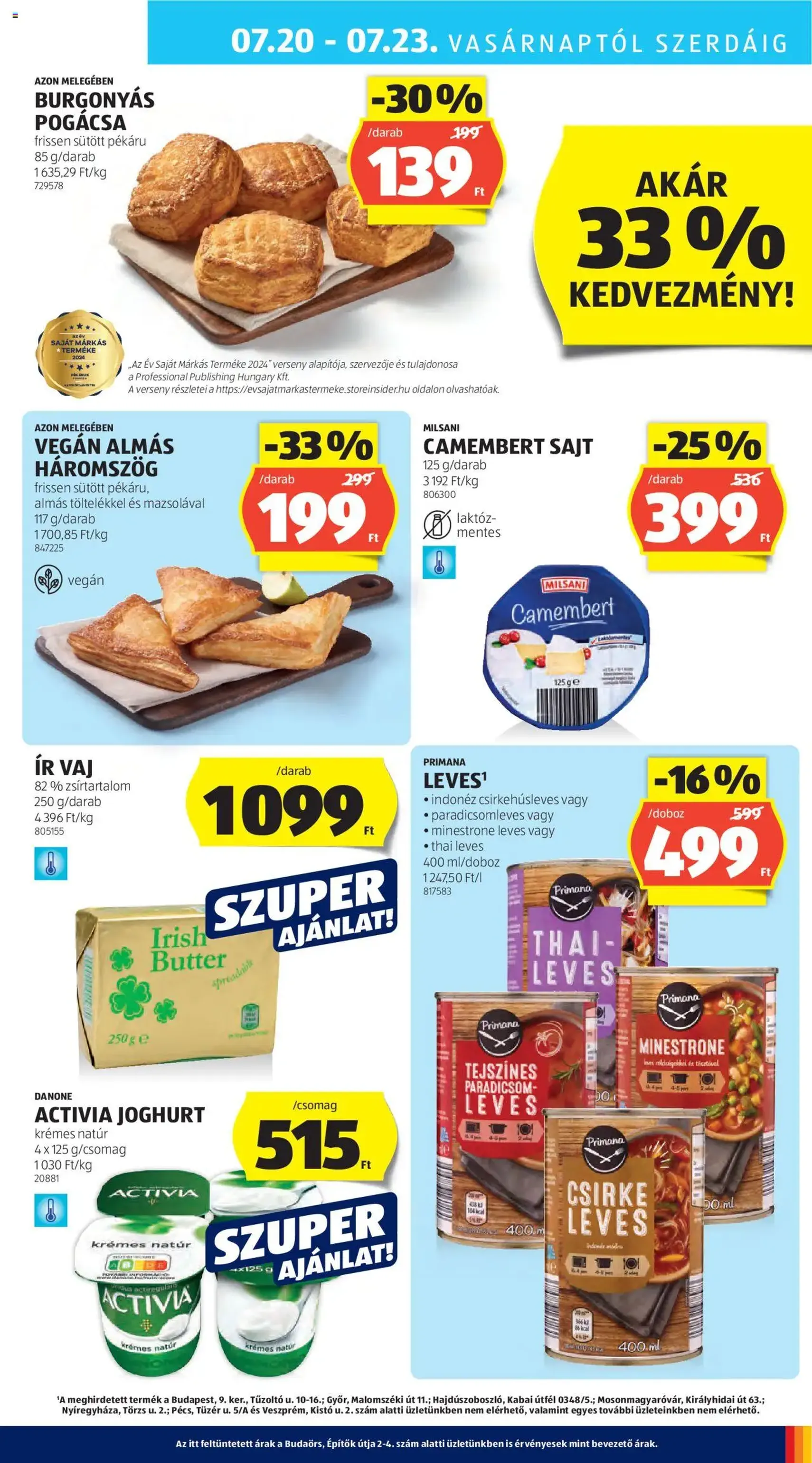 Aldi Akciós újság - 2025.07.17. érvényes szórólap 29 oldal 56 oldalból Aldi Akciós újság - 2025.07.17. érvényes szórólap 29 oldal 56 oldalból