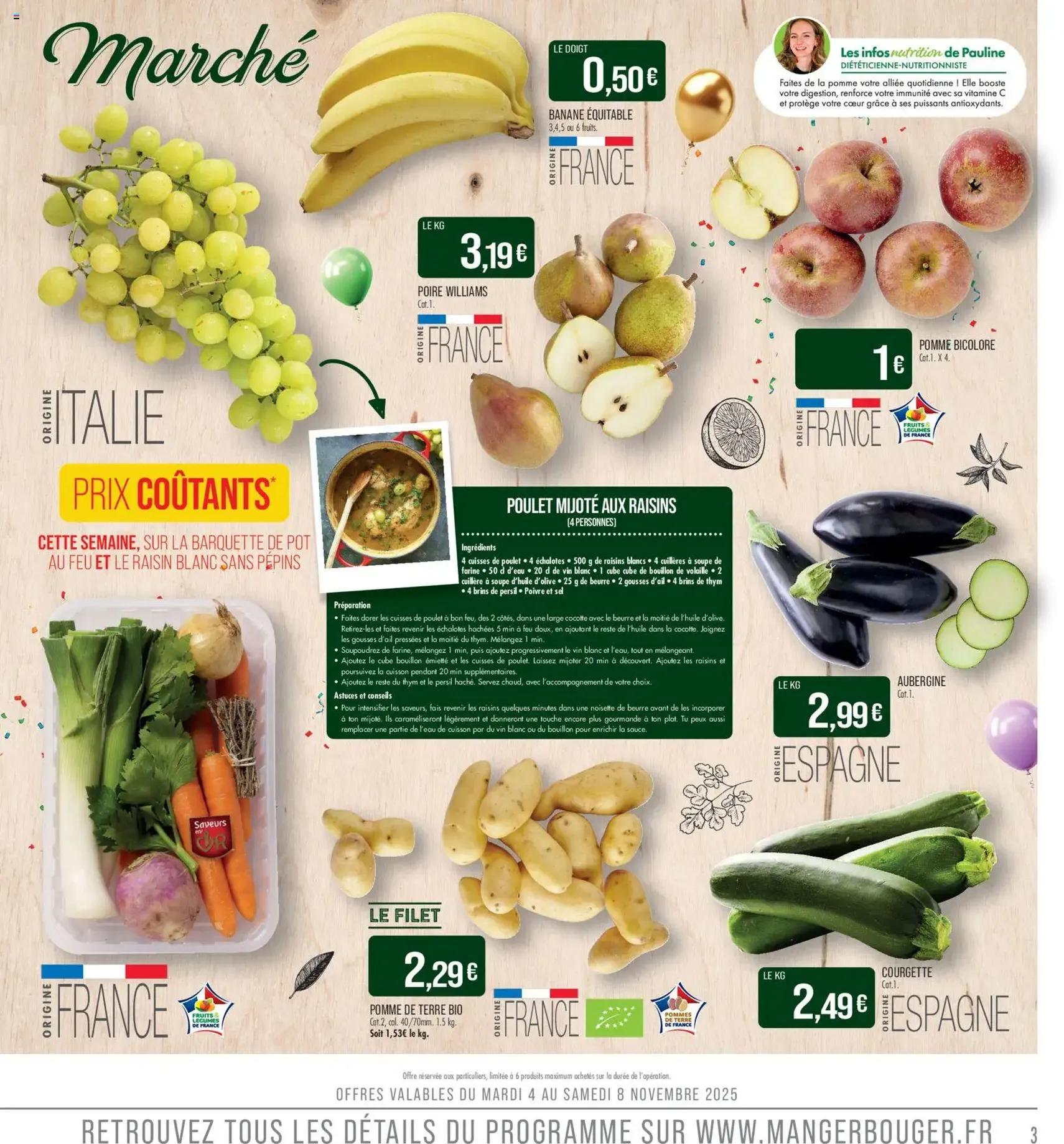 Match Supermarché catalogue - brochure valable à partir du 04/11/2025, page 3 sur 24