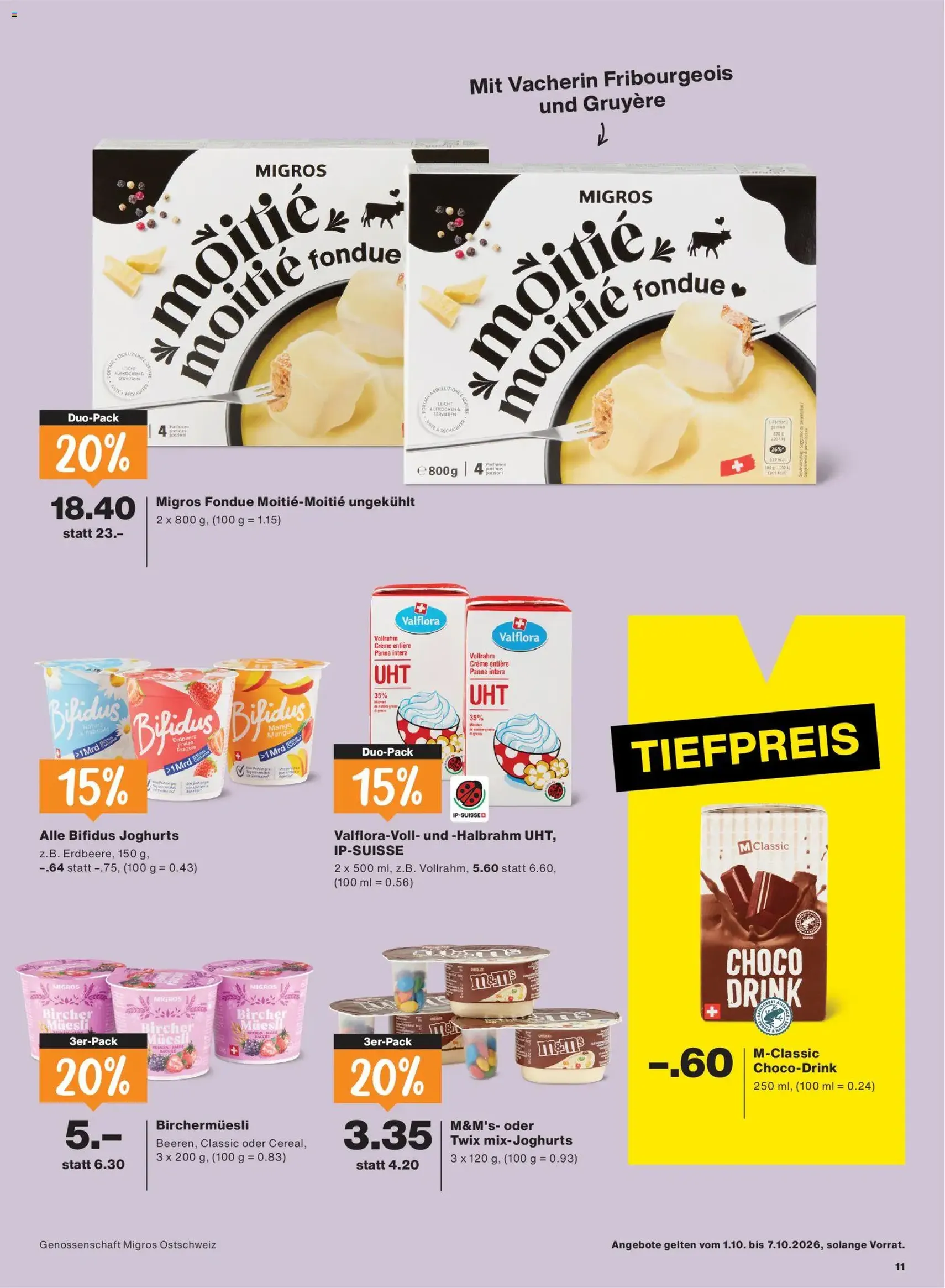 Migros aktionen - Gültiger Prospekt ab 01.10.2026, Seite 11 von insgesamt 24