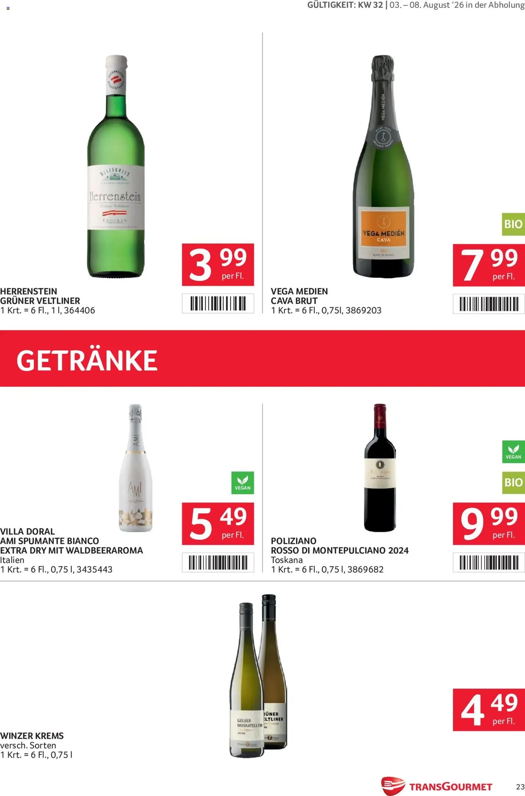 Transgourmet Flugblatt - Gültiger Prospekt ab 03.08.2026, Seite 23 von insgesamt 32