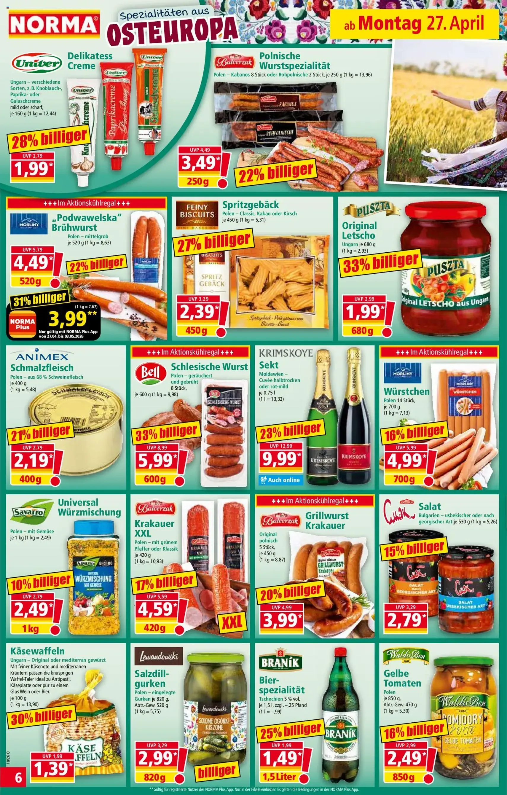 Norma Prospekt - Gültiger Prospekt ab 27.04.2026, Seite 6 von insgesamt 19
