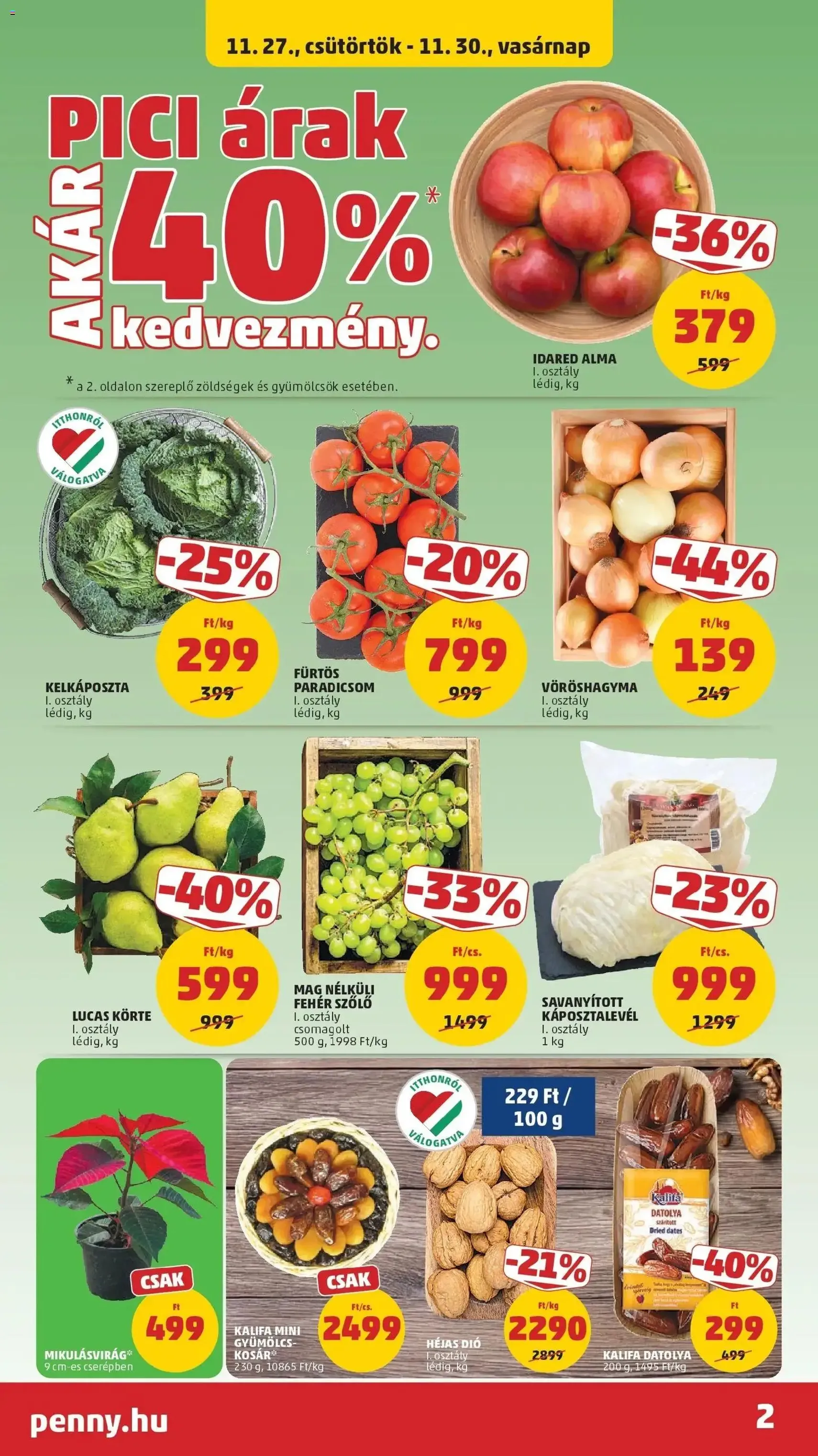 PENNY Akciós újság - 2025.11.27. érvényes szórólap 2 oldal 39 oldalból