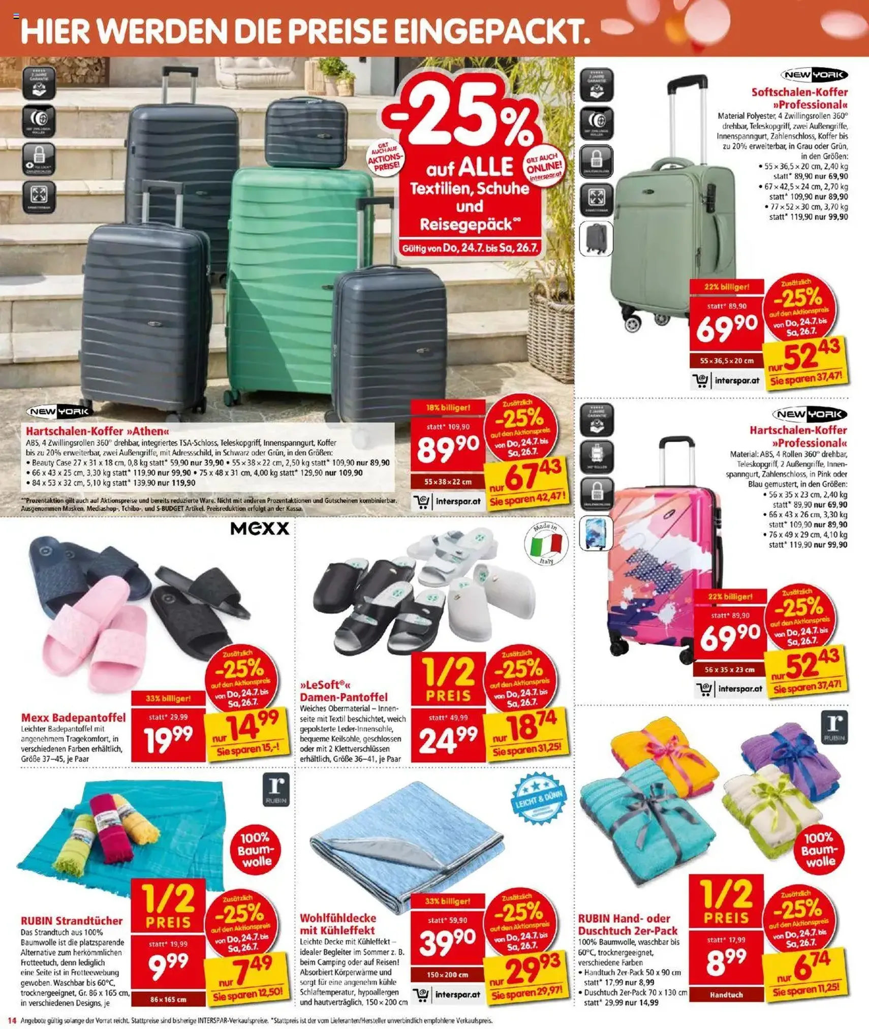 Interspar Flugblatt - Gültiger Prospekt ab 24.07.2025, Seite 14 von insgesamt 16
