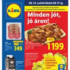 Lidl Akciós újság - szórólap előnézete érvényes 2025.08.14. -tól