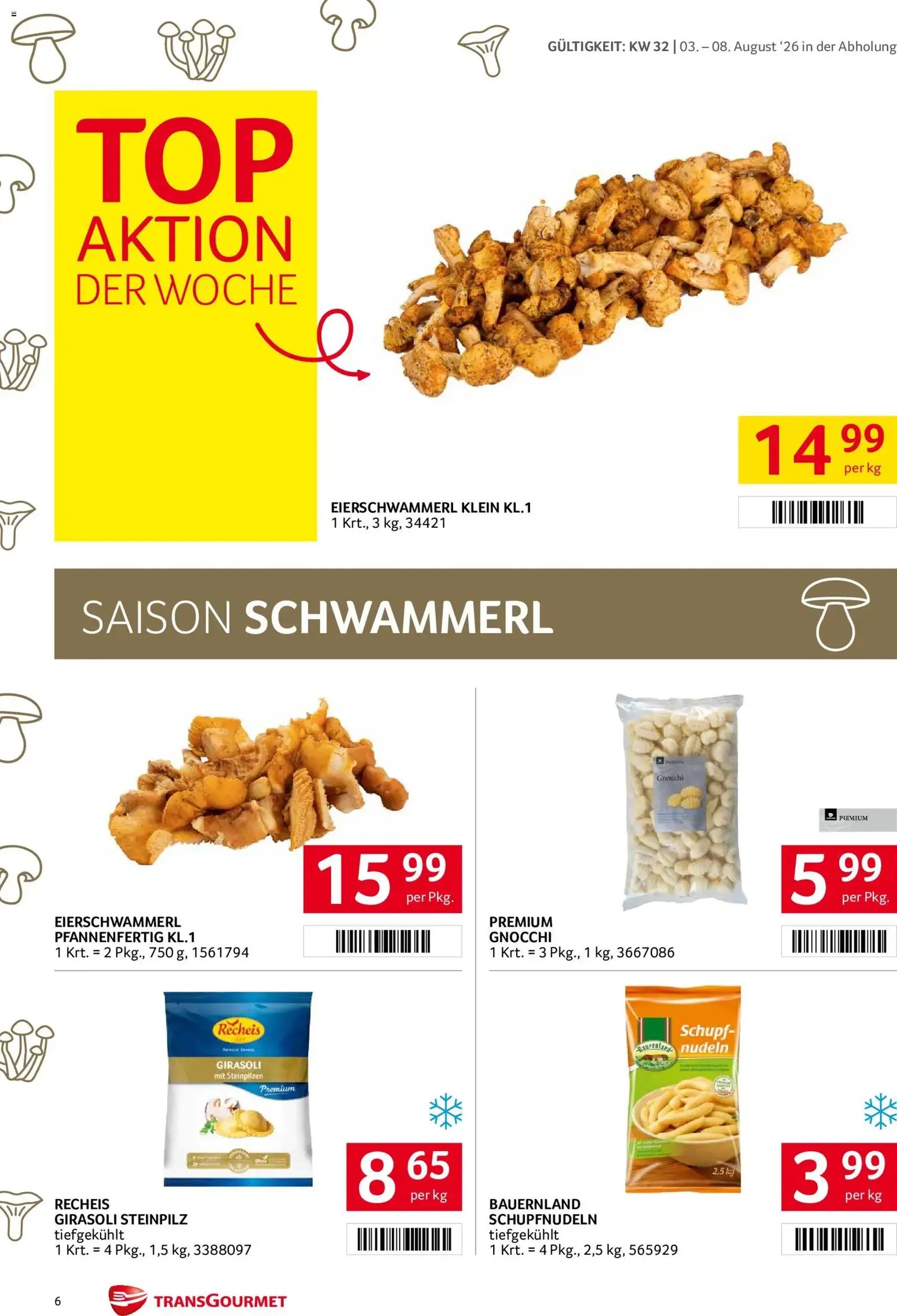 Transgourmet Flugblatt - Gültiger Prospekt ab 03.08.2026, Seite 6 von insgesamt 32