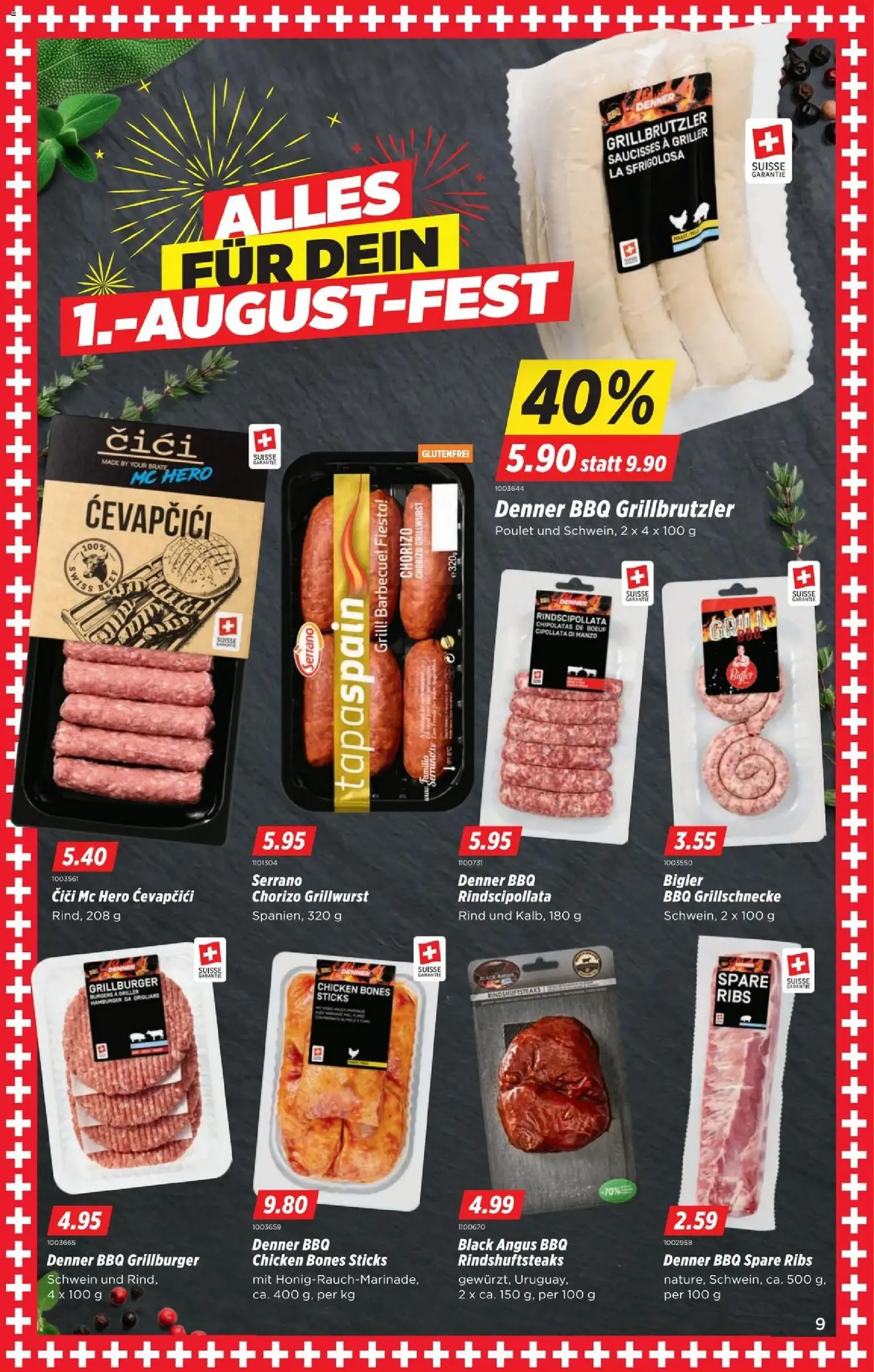 Denner aktionen - Gültiger Prospekt ab 30.07.2026, Seite 9 von insgesamt 24
