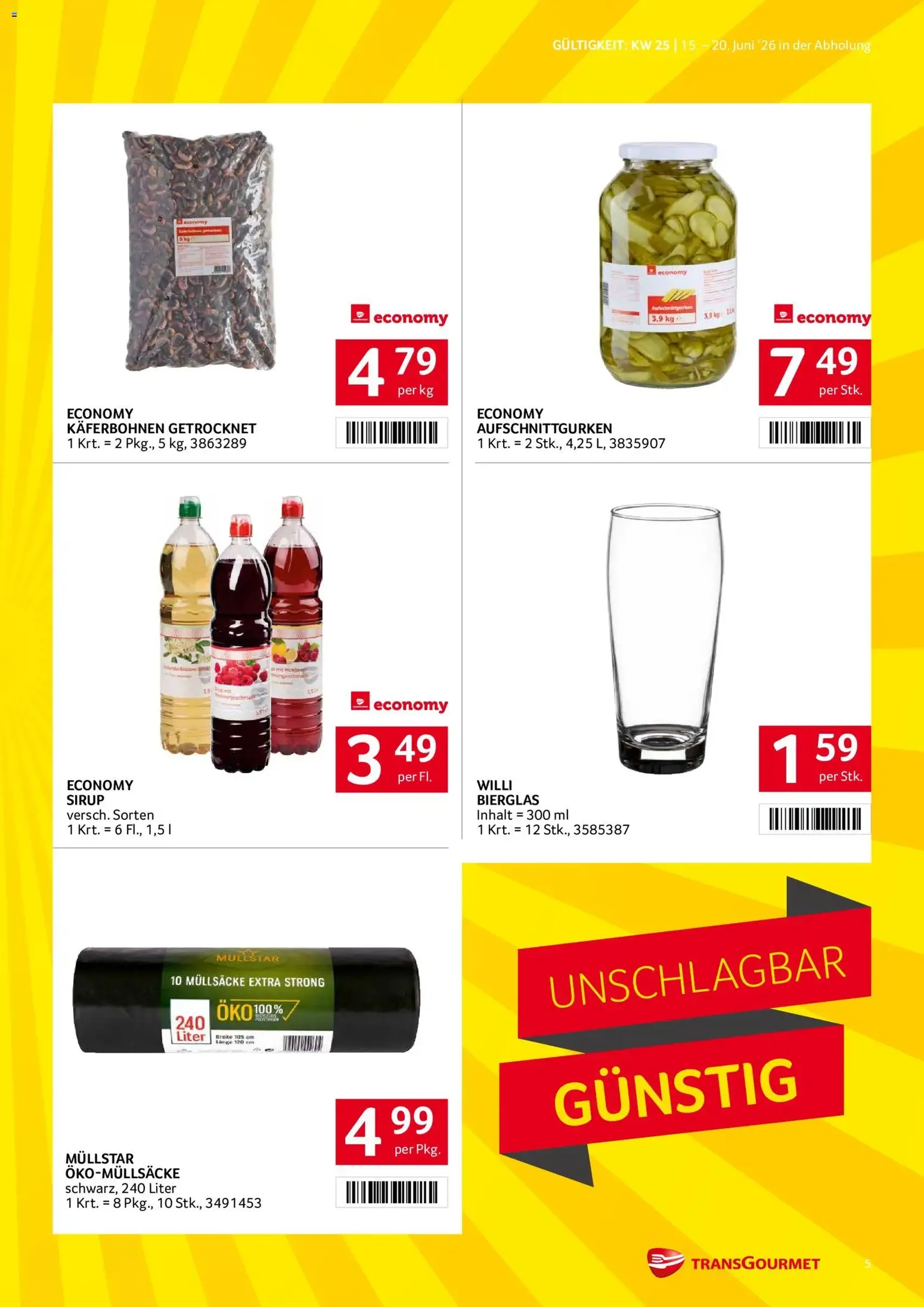 Transgourmet Flugblatt - Gültiger Prospekt ab 15.06.2026, Seite 5 von insgesamt 32