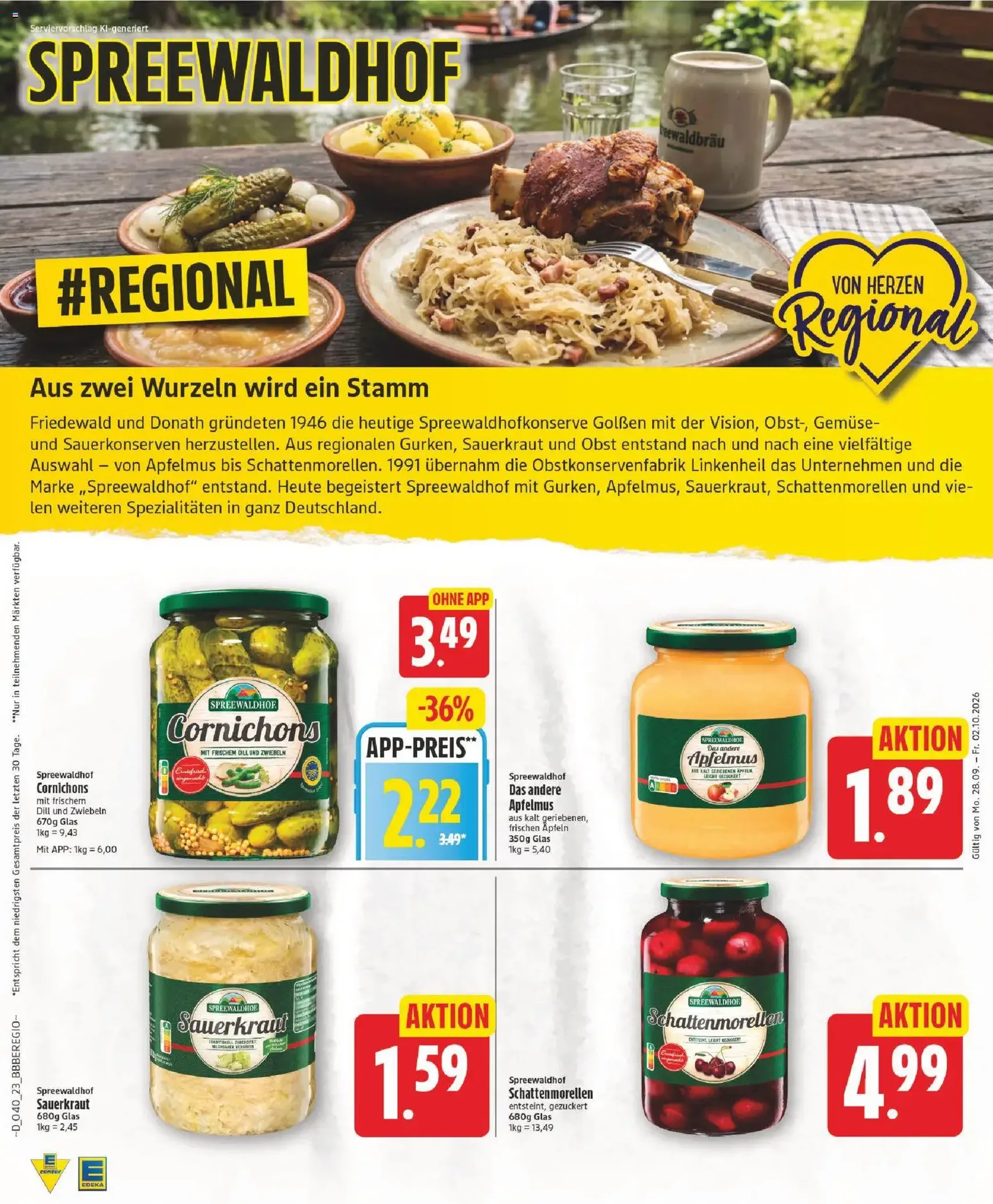 Edeka Prospekt - Gültiger Prospekt ab 28.09.2026, Seite 23 von insgesamt 28