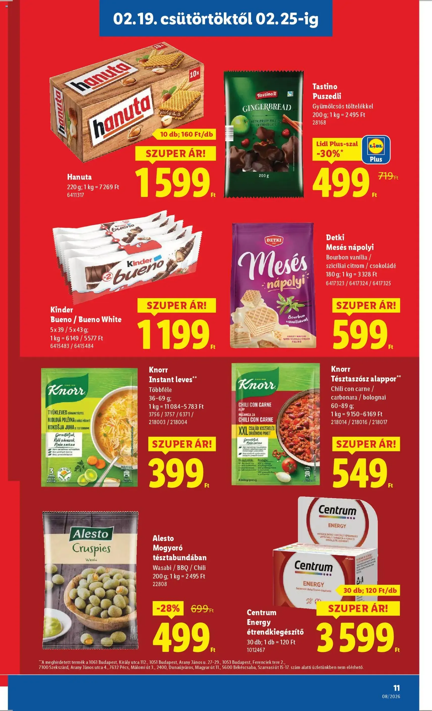 Lidl Akciós újság - 2026.02.19. érvényes szórólap 11 oldal 58 oldalból