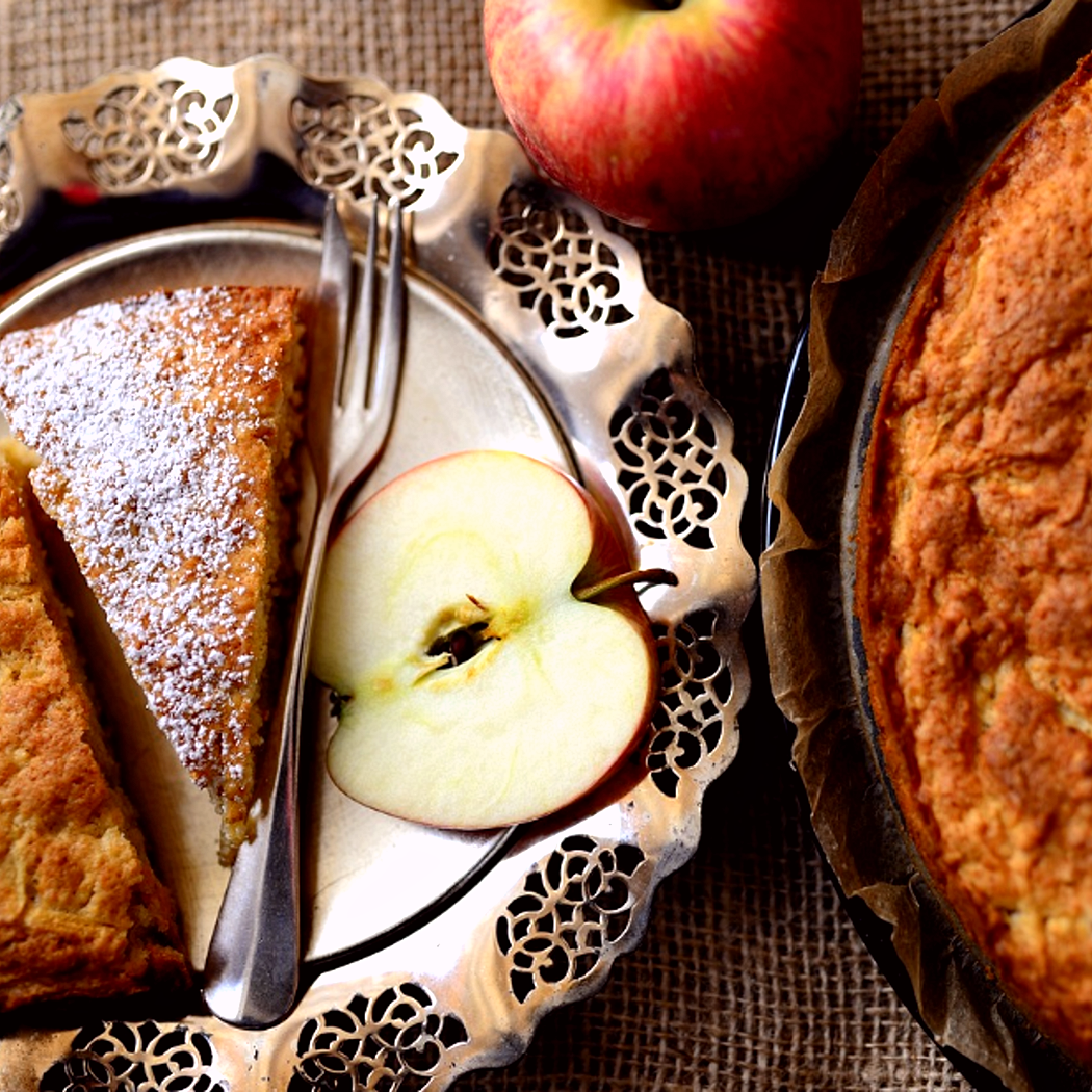 Torta di mele senza zucchero
