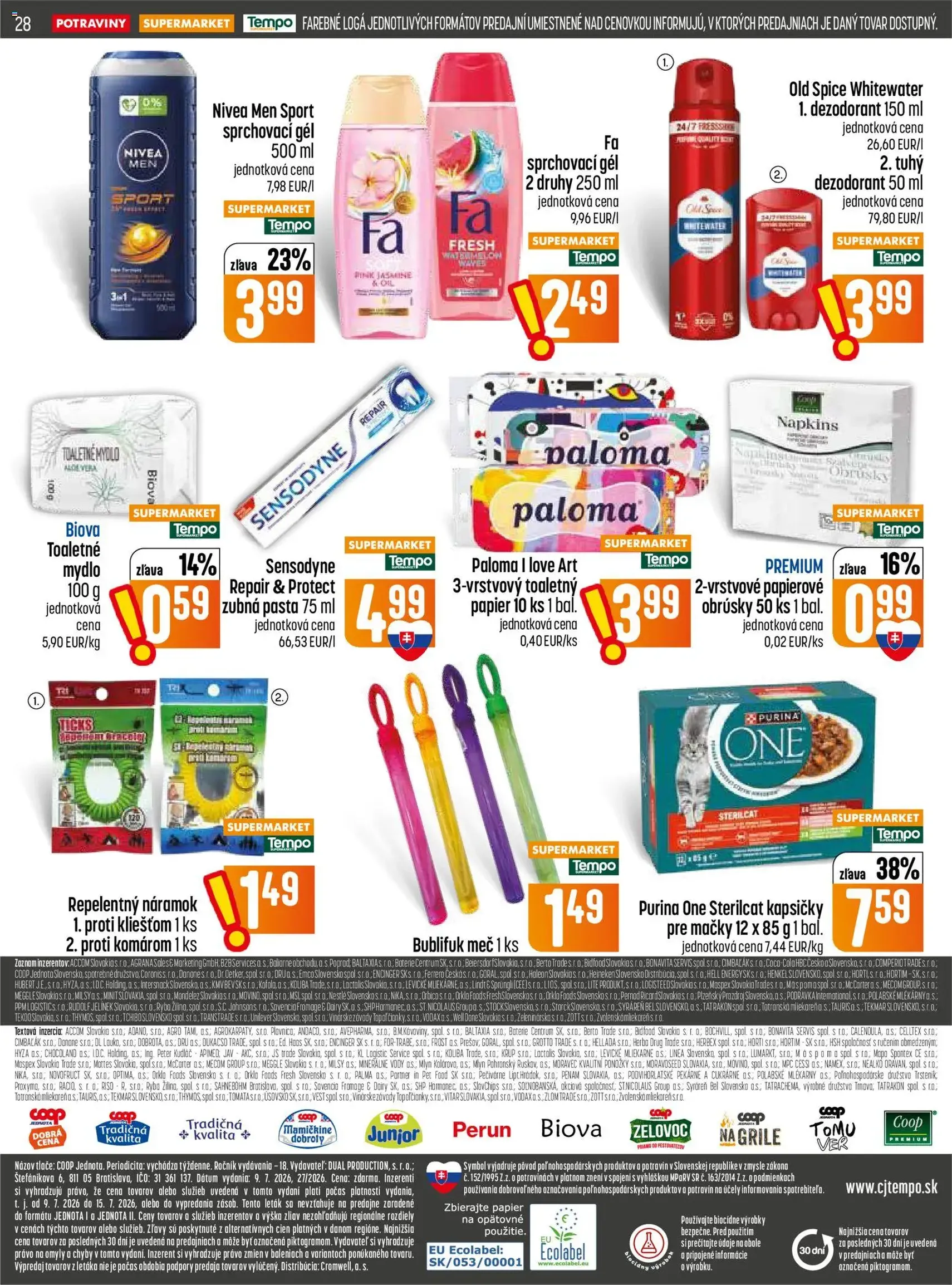 COOP Jednota leták - platný leták od 09.07.2026 strana 28 z 32