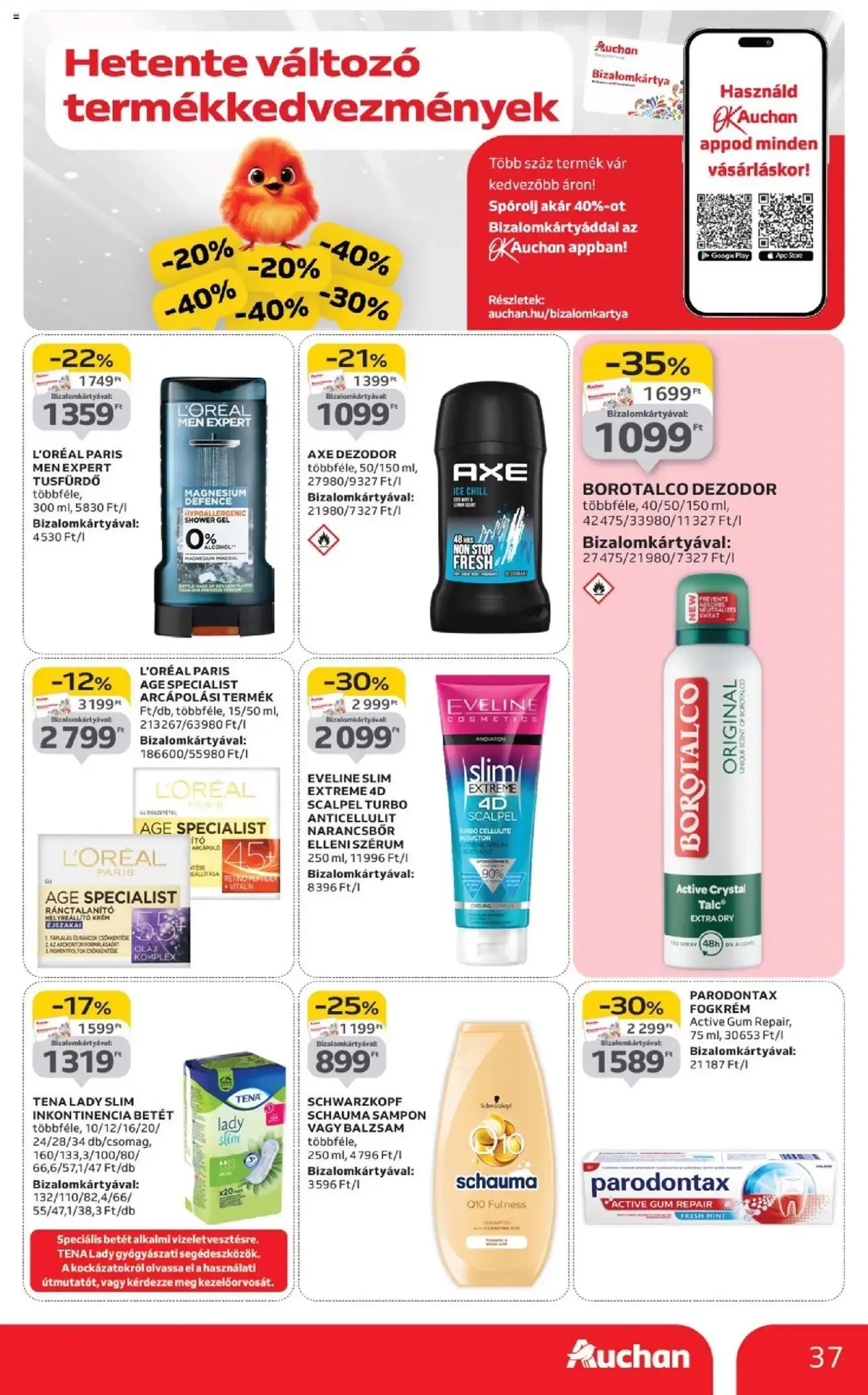 Auchan Akciós újság - 2025.09.04. érvényes szórólap 37 oldal 52 oldalból Auchan Akciós újság - 2025.09.04. érvényes szórólap 37 oldal 52 oldalból