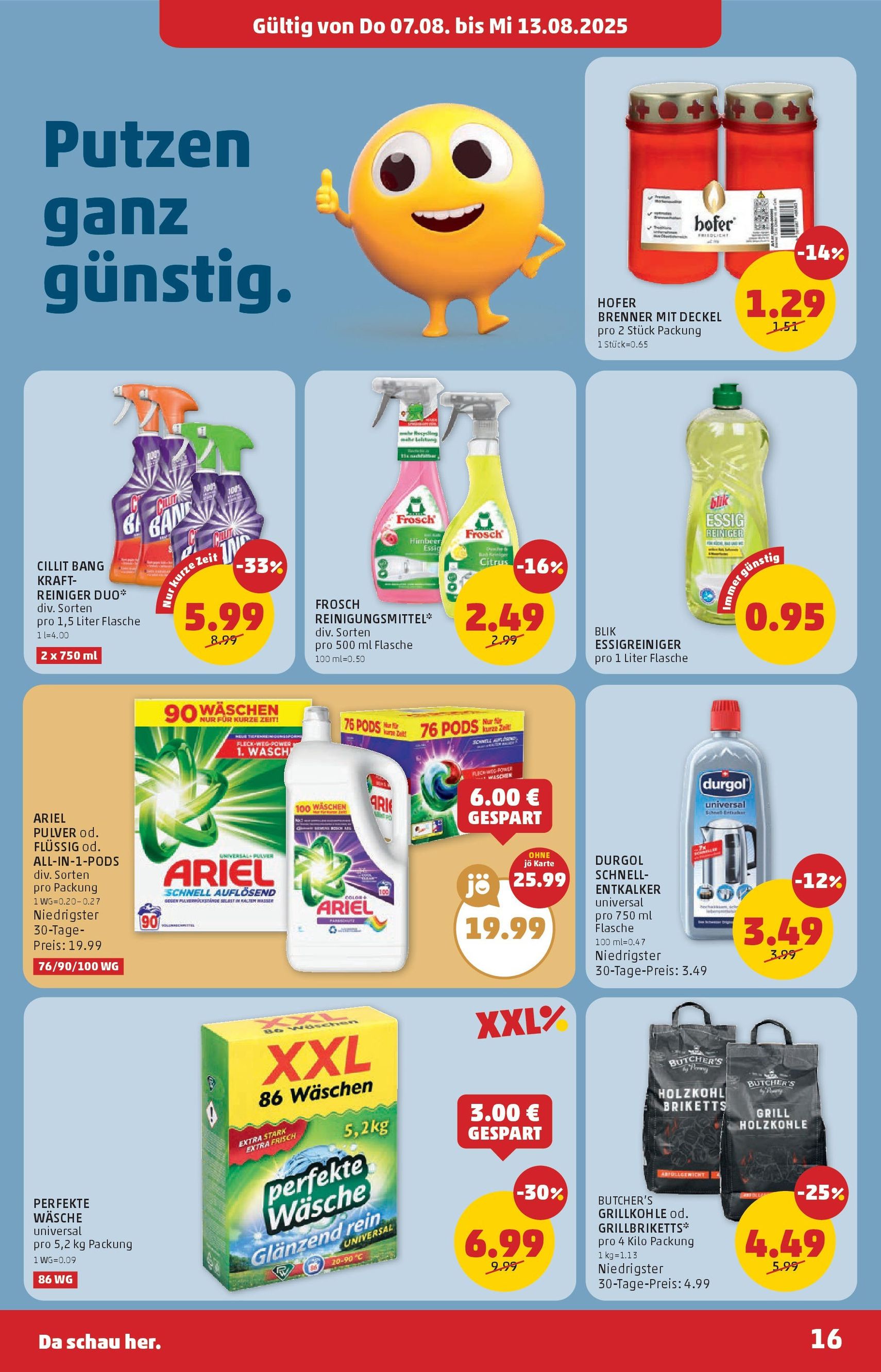 Penny Markt Flugblatt - Gültiger Prospekt ab 07.08.2025, Seite 16 von insgesamt 24