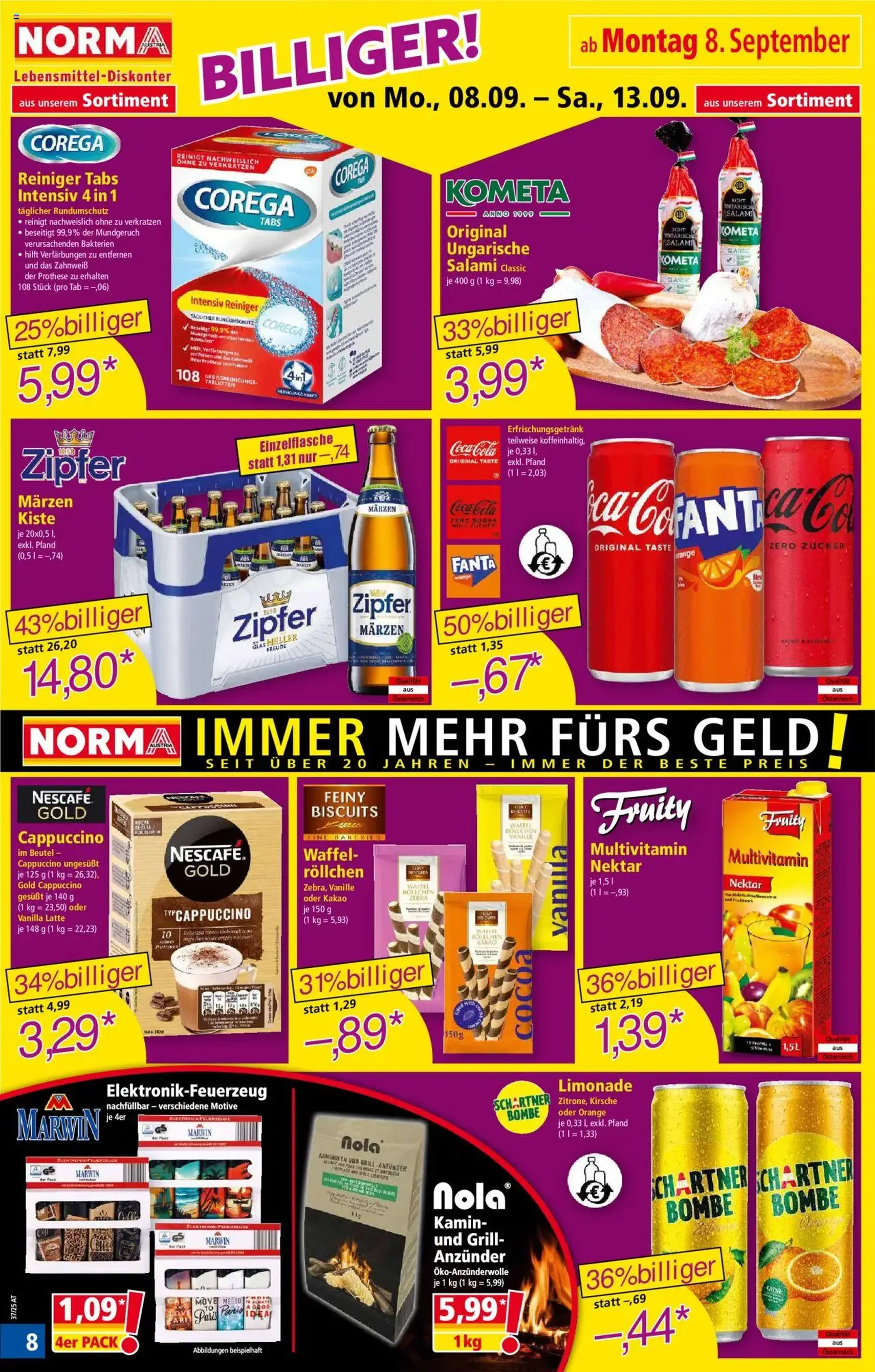 Norma Flugblatt - Gültiger Prospekt ab 08.09.2025, Seite 8 von insgesamt 18 Norma Flugblatt - Gültiger Prospekt ab 08.09.2025, Seite 8 von insgesamt 18