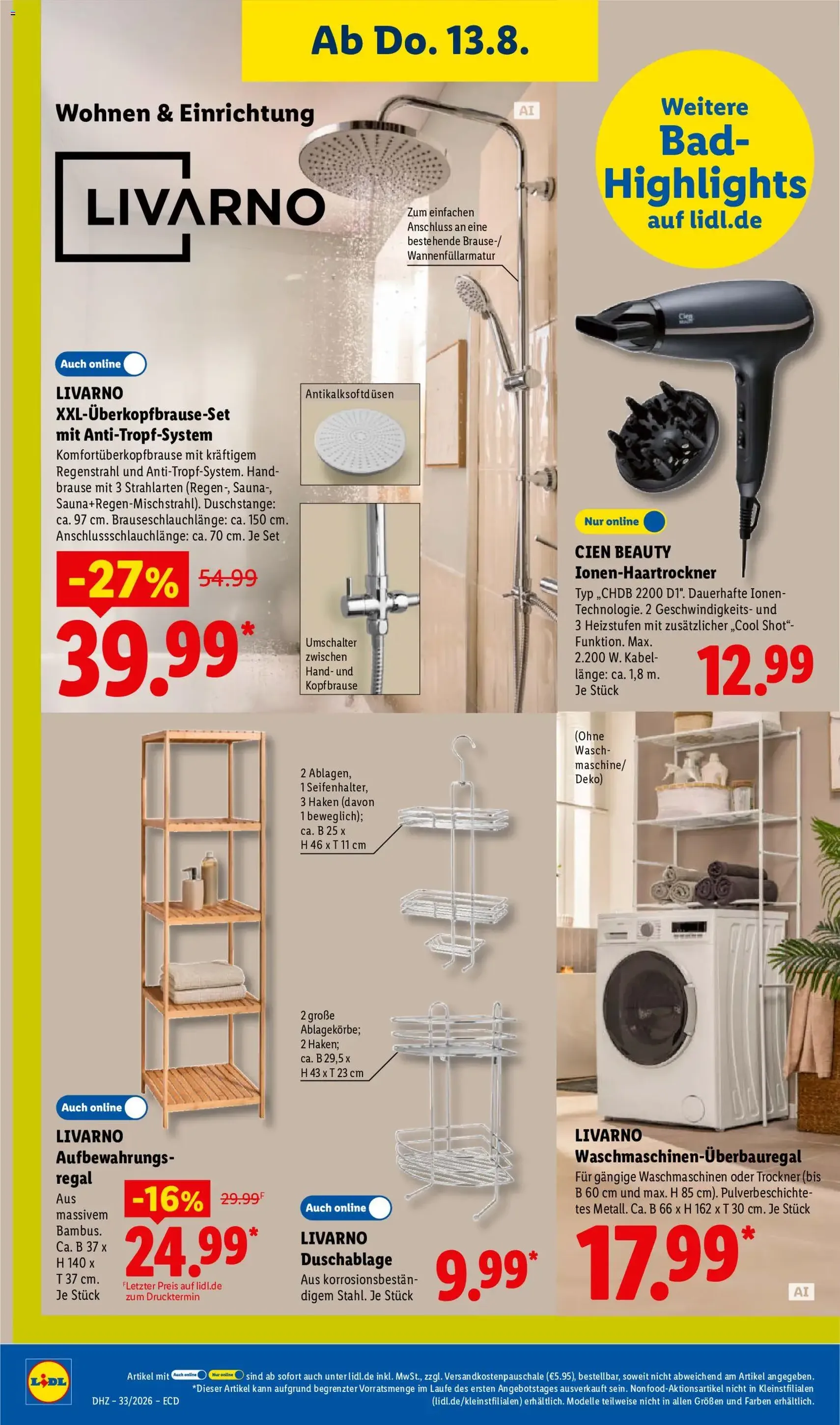 Lidl Prospekt - Gültiger Prospekt ab 10.08.2026, Seite 52 von insgesamt 73