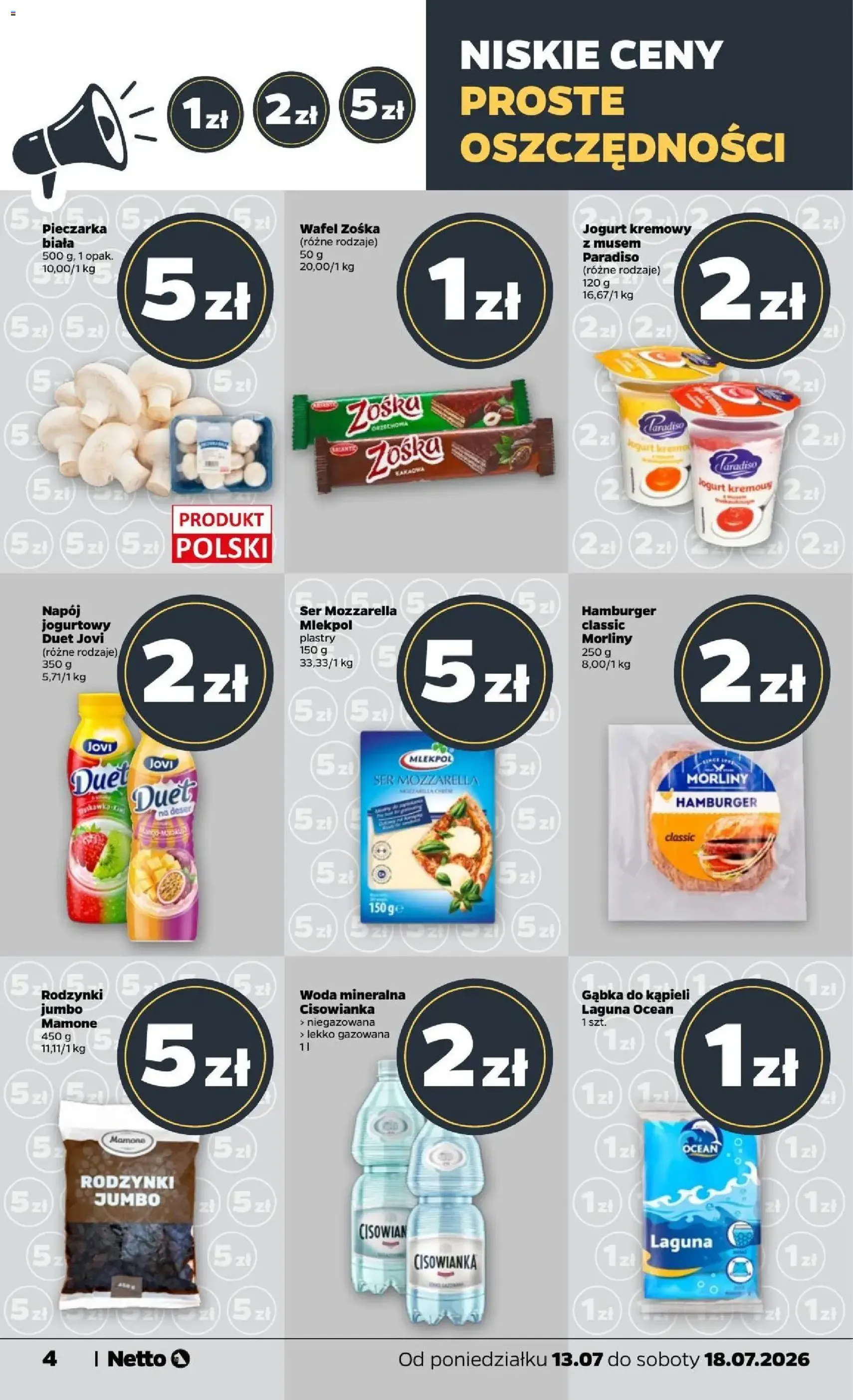 Netto gazetka od poniedziałku - ważny gazetka od 13.07.2026 strona 4 z 34