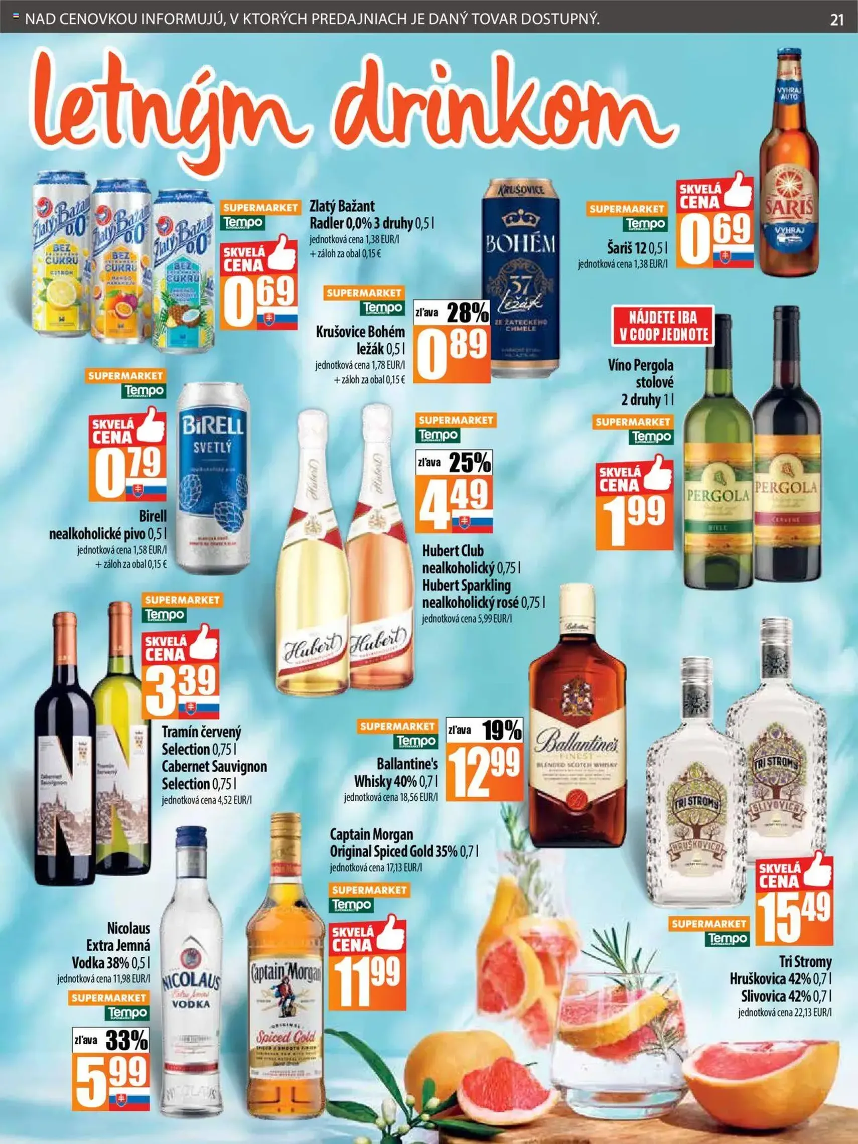 COOP Jednota leták - platný leták od 24.07.2025 strana 21 z 28 COOP Jednota leták - platný leták od 24.07.2025 strana 21 z 28