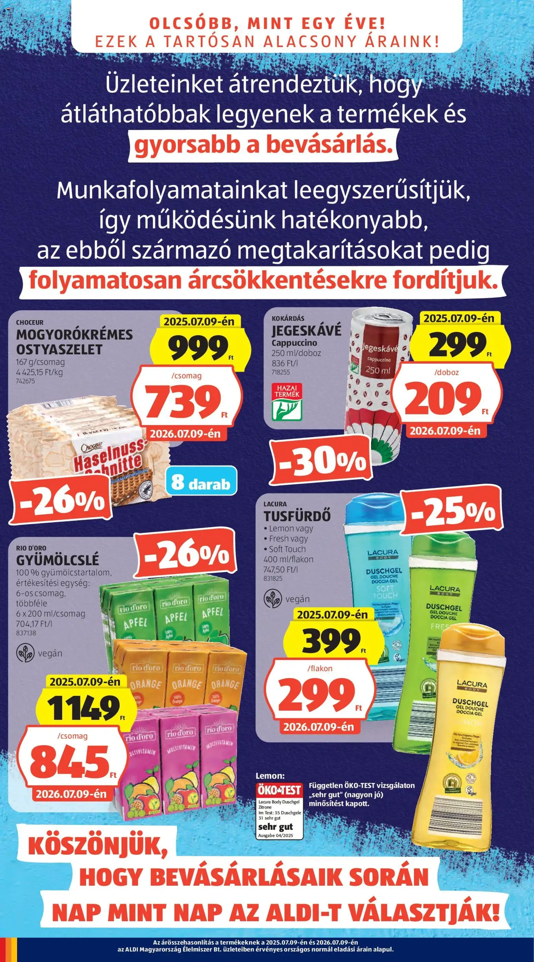 Aldi akciós újság - 2026.07.09. érvényes szórólap 4 oldal 56 oldalból