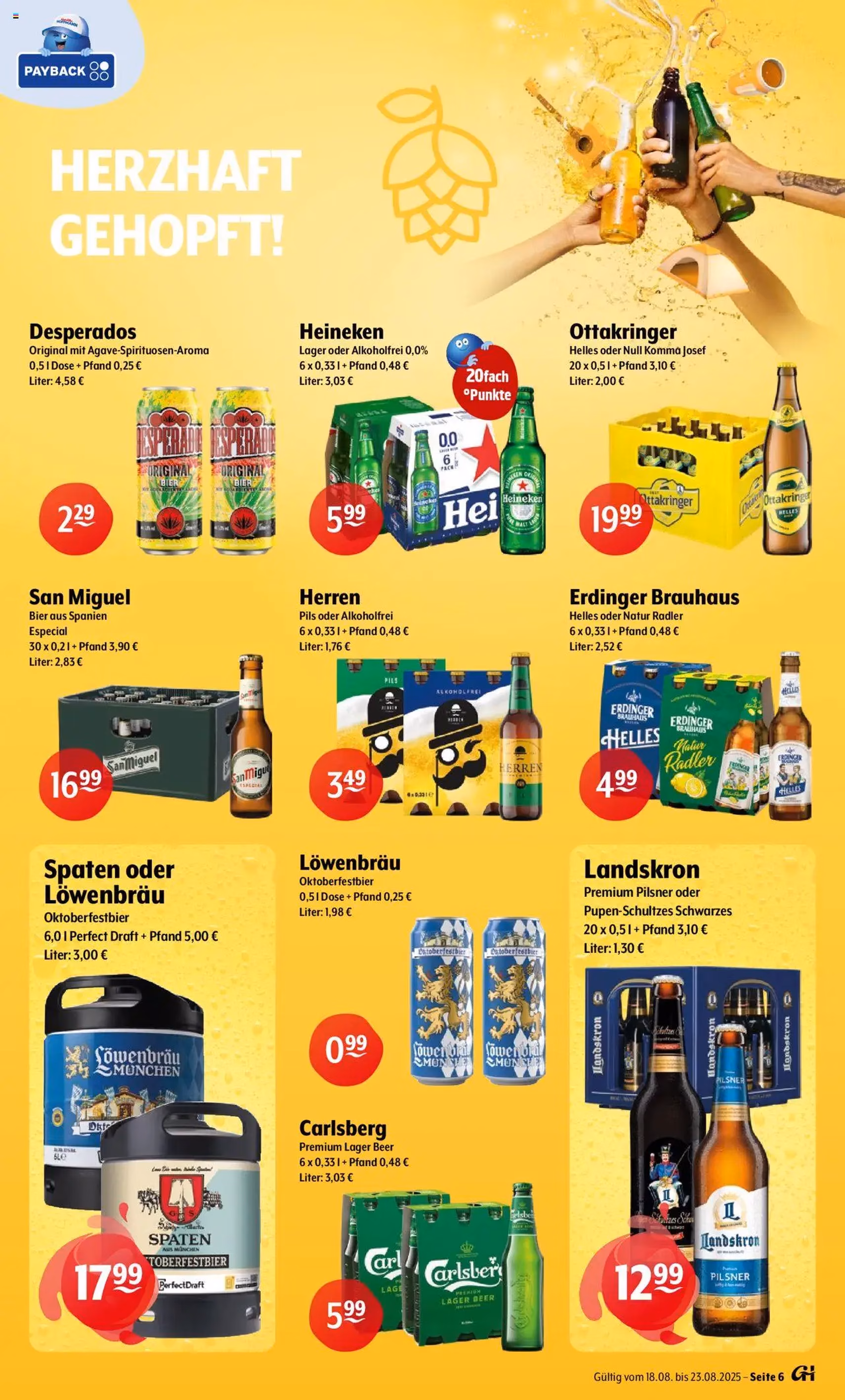 Trink und Spare Prospekt - Gültiger Prospekt ab 18.08.2025, Seite 6 von insgesamt 9
