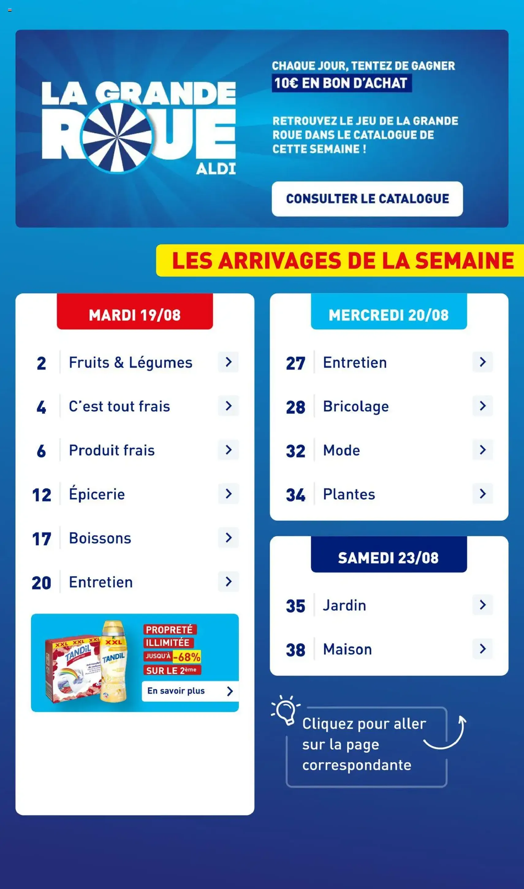 Aldi catalogue semaine 34 - brochure valable à partir du 19/08/2025, page 3 sur 43 Aldi catalogue semaine 34 - brochure valable à partir du 19/08/2025, page 3 sur 43