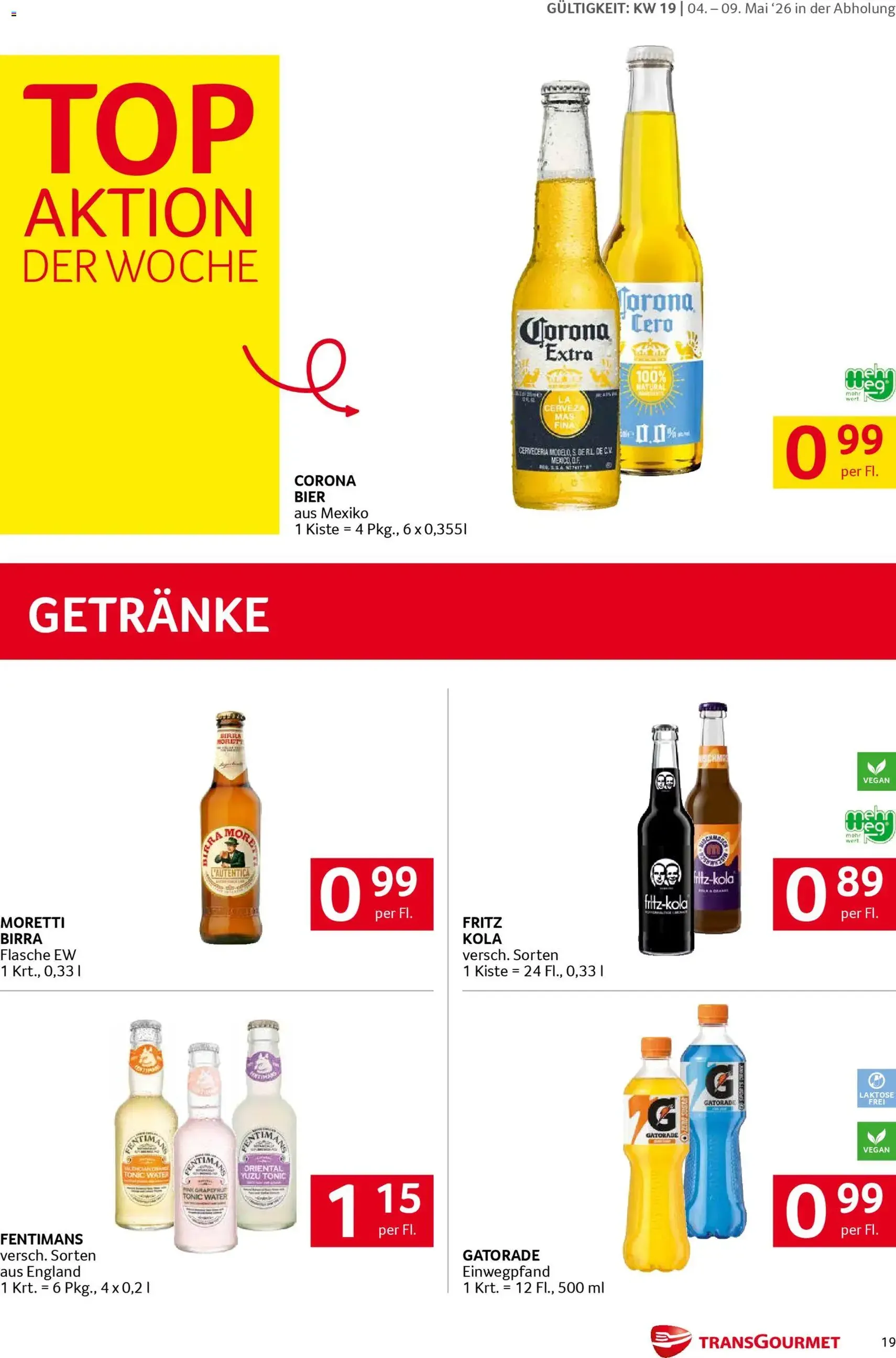 Transgourmet Flugblatt - Gültiger Prospekt ab 04.05.2026, Seite 19 von insgesamt 32