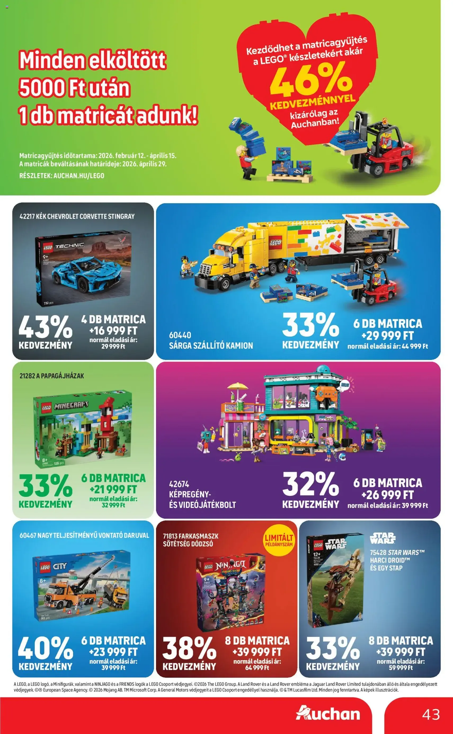 Auchan Akciós újság - 2026.02.19. érvényes szórólap 43 oldal 52 oldalból