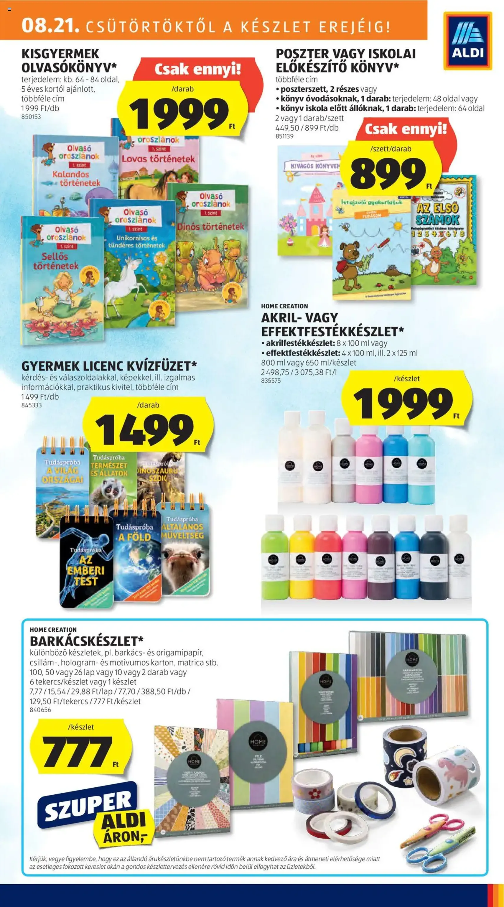 Aldi Akciós újság - 2025.08.21. érvényes szórólap 25 oldal 46 oldalból