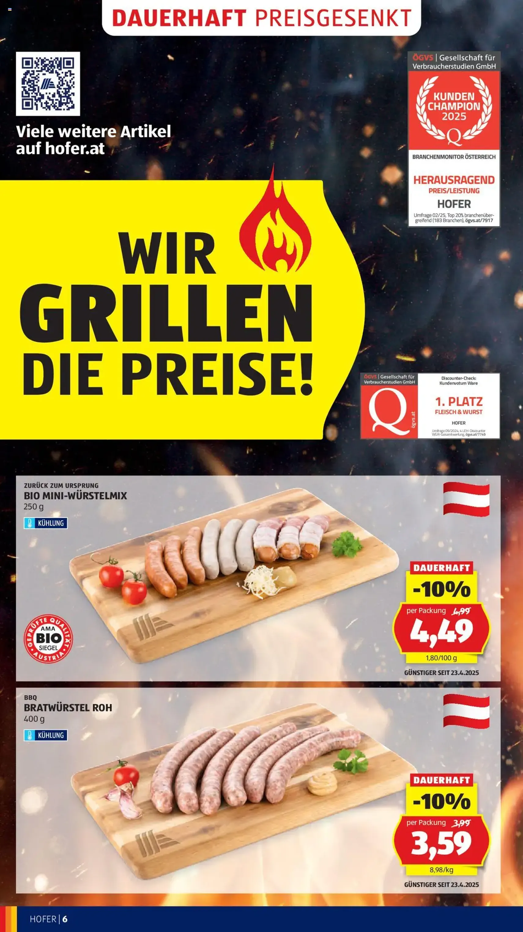 Hofer Flugblatt - Gültiger Prospekt ab 01.08.2025, Seite 8 von insgesamt 41 Hofer Flugblatt - Gültiger Prospekt ab 01.08.2025, Seite 8 von insgesamt 41