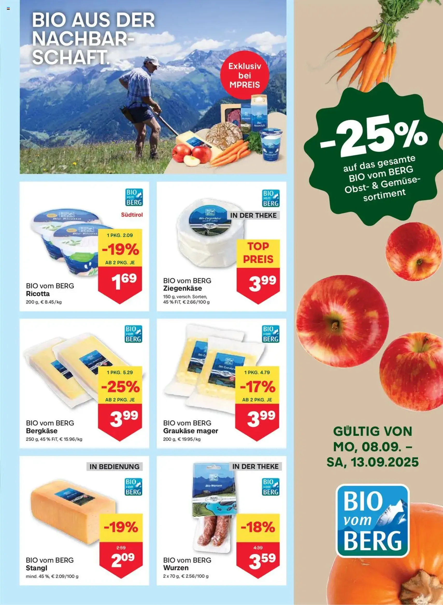 MPREIS Flugblatt - Gültiger Prospekt ab 11.09.2025, Seite 3 von insgesamt 12