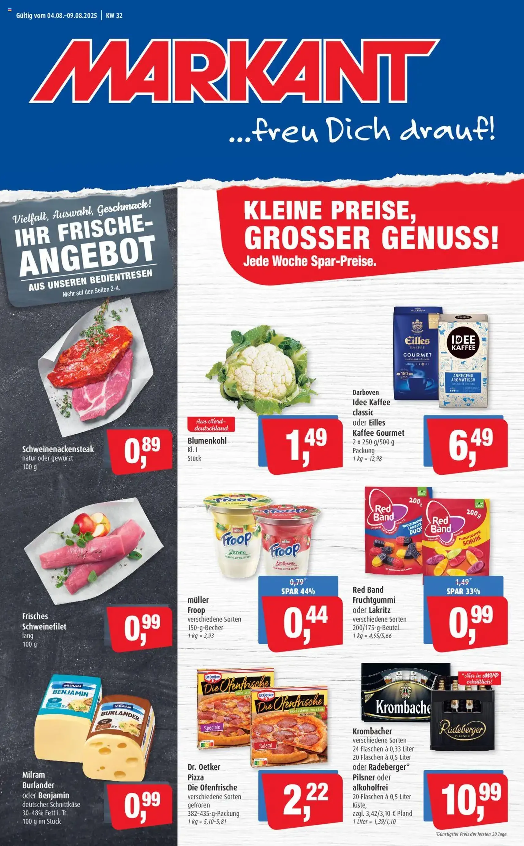 Markant Prospekt - Gültiger Prospekt ab 04.08.2025, Seite 1 von insgesamt 14