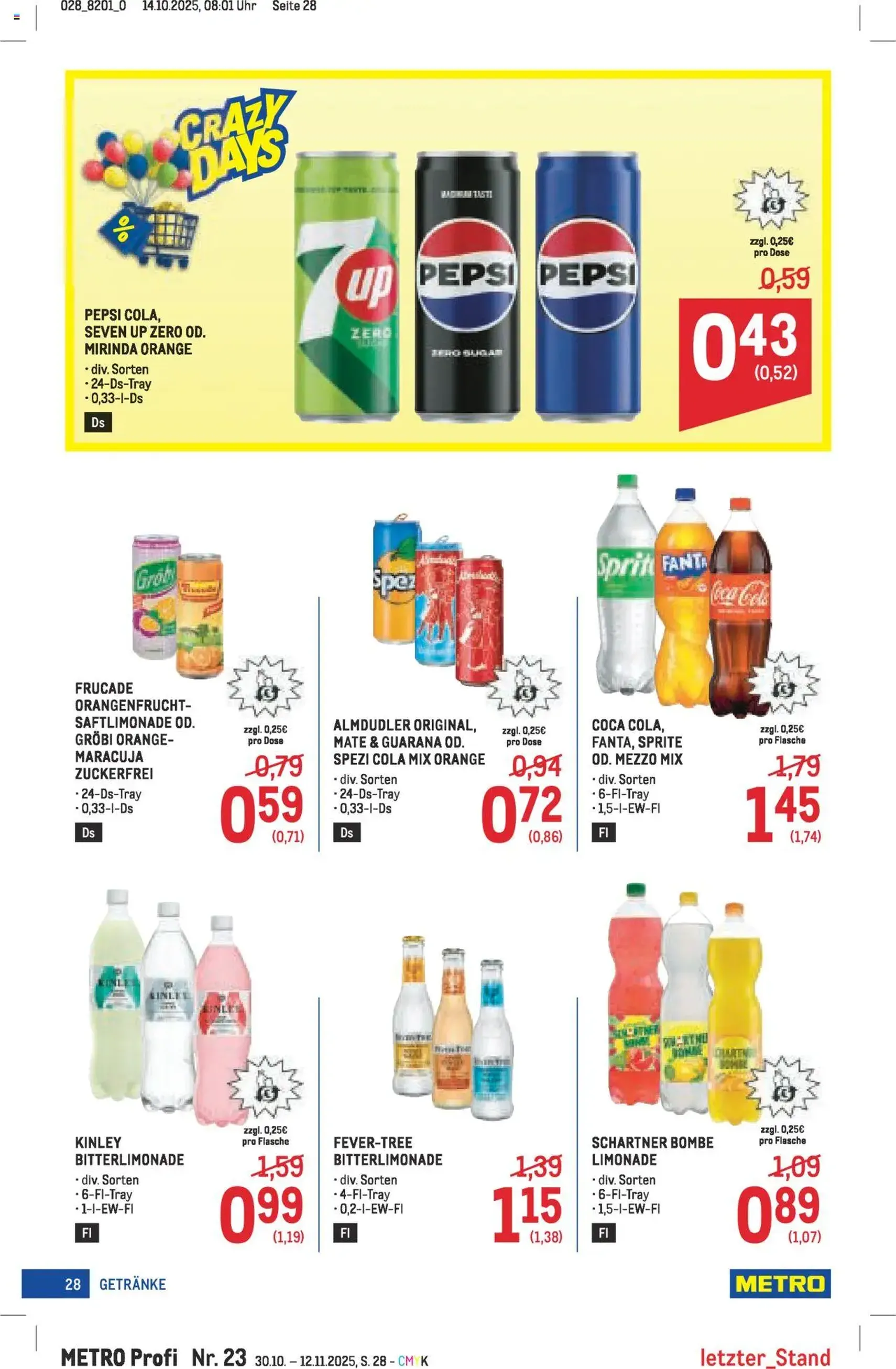 Metro angebote Profi - Gültiger Prospekt ab 30.10.2025, Seite 28 von insgesamt 64 Metro angebote Profi - Gültiger Prospekt ab 30.10.2025, Seite 28 von insgesamt 64