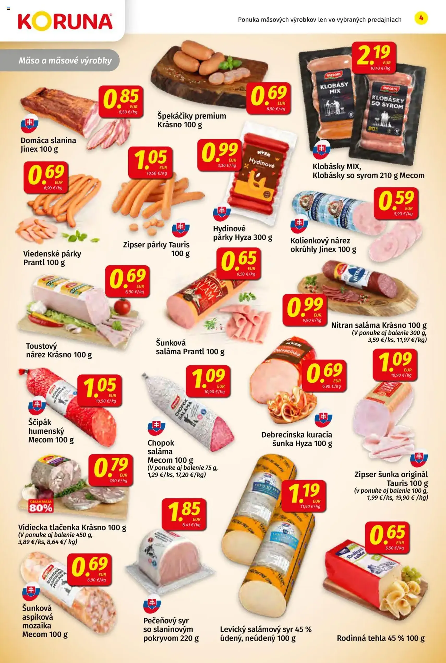 Koruna leták - platný leták od 28.08.2025 strana 4 z 24 Koruna leták - platný leták od 28.08.2025 strana 4 z 24